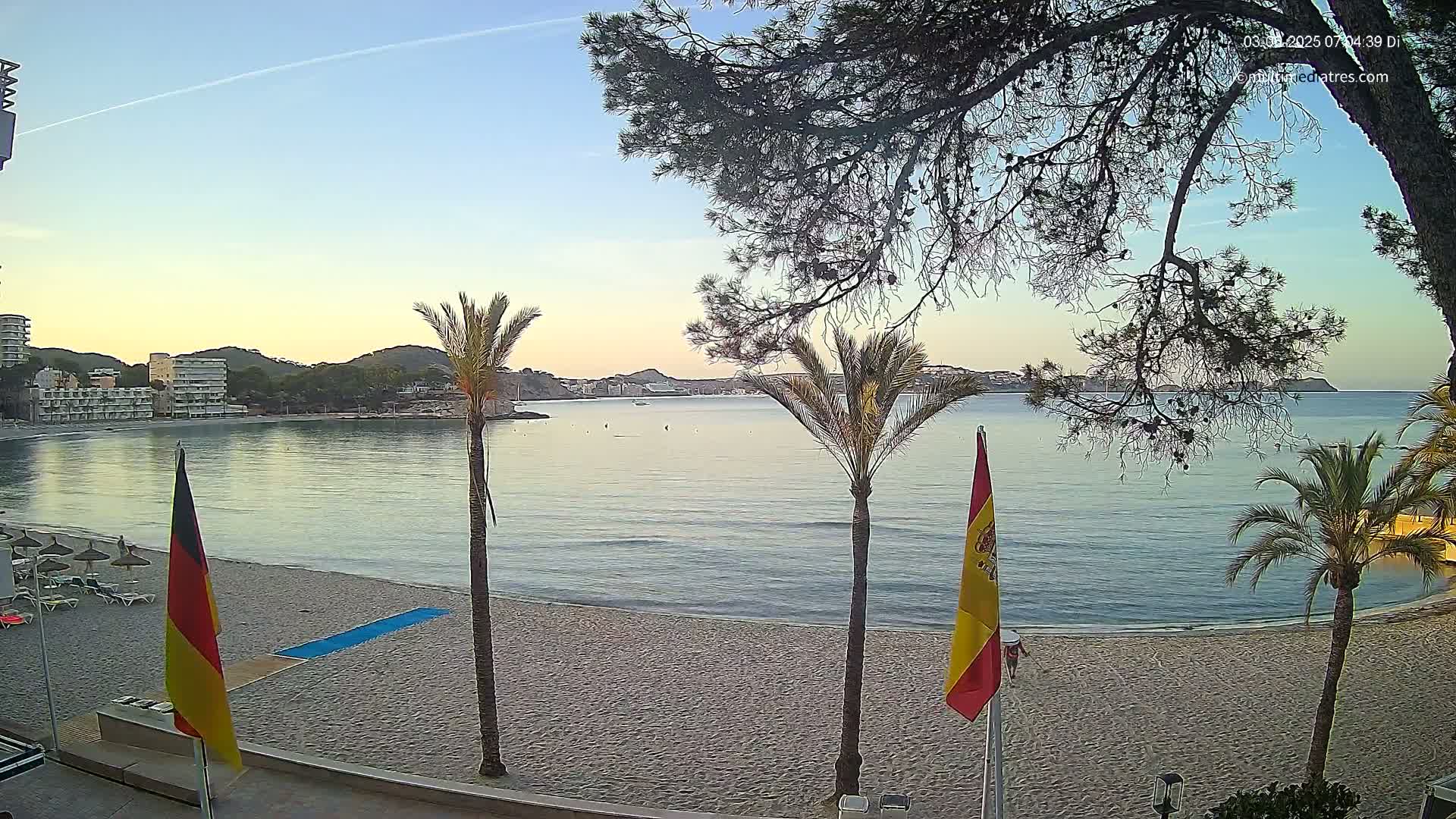 Mallorca, Perguera Palmira Beach Live Cam - Balearic Islands, Spain