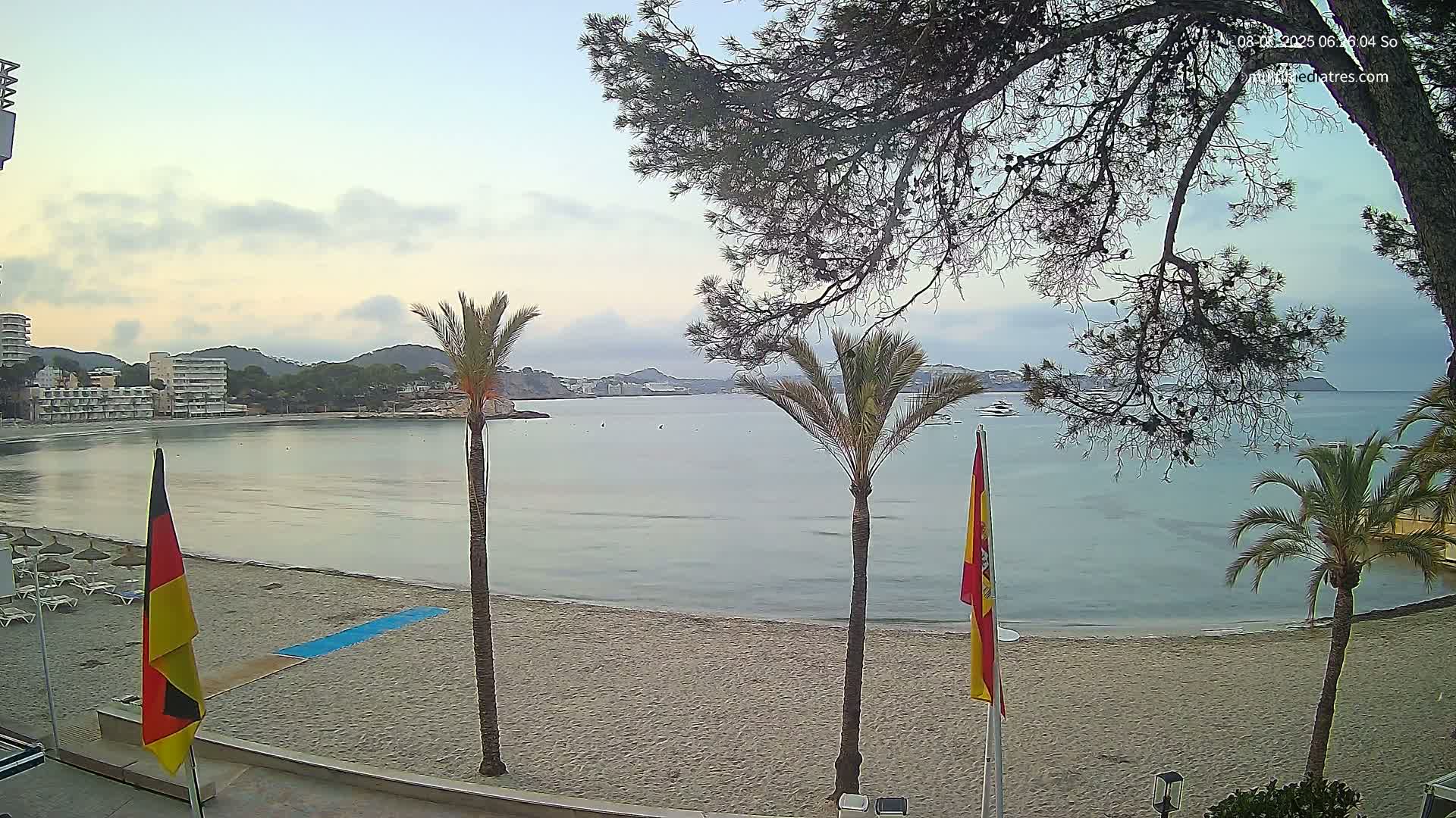 Mallorca, Perguera Palmira Beach Live Cam - Balearic Islands, Spain