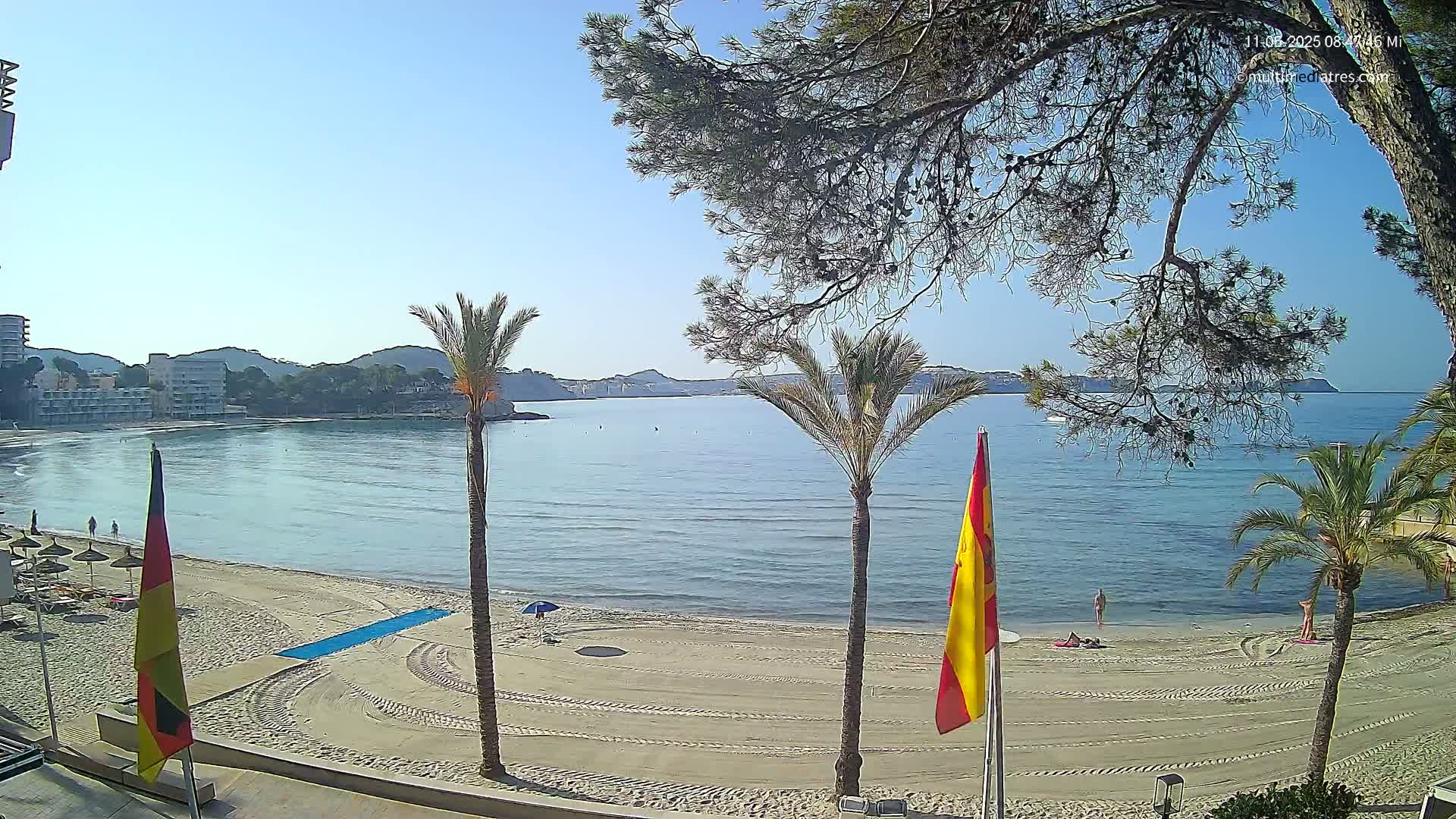 Mallorca, Perguera Palmira Beach Live Cam - Balearic Islands, Spain