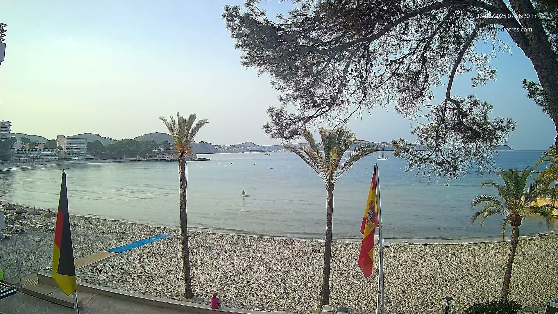 Mallorca, Perguera Palmira Beach Live Cam - Balearic Islands, Spain