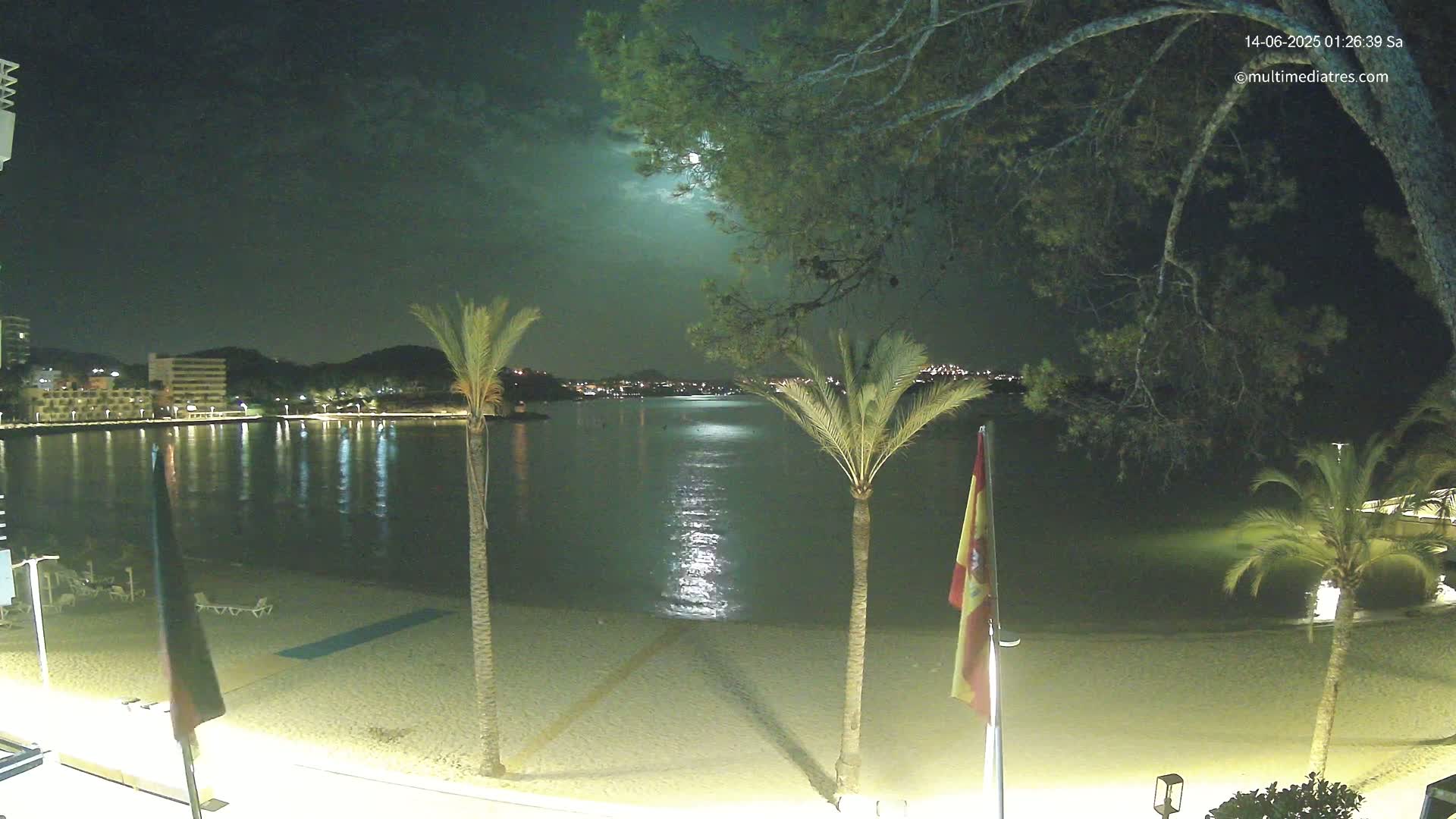 Mallorca, Perguera Palmira Beach Live Cam - Balearic Islands, Spain