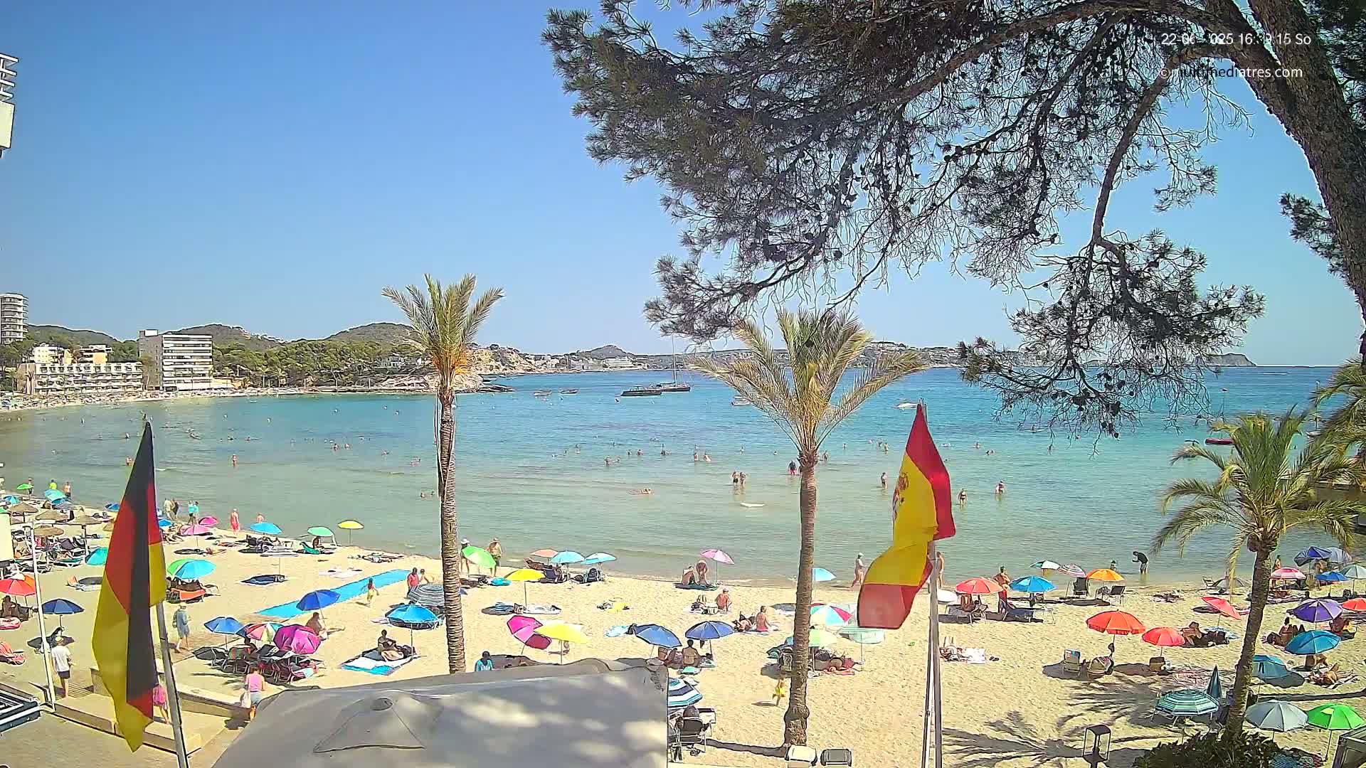 Mallorca, Perguera Palmira Beach Live Cam - Balearic Islands, Spain