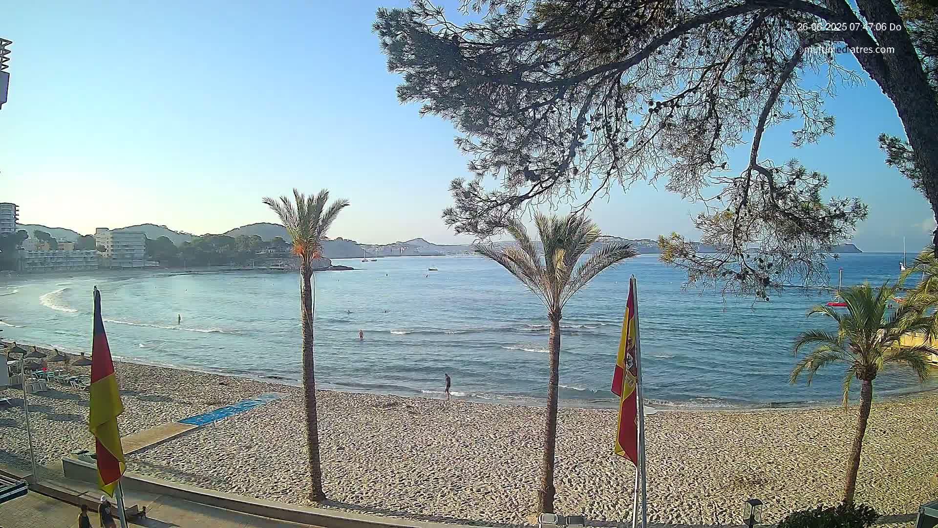 Mallorca, Perguera Palmira Beach Live Cam - Balearic Islands, Spain