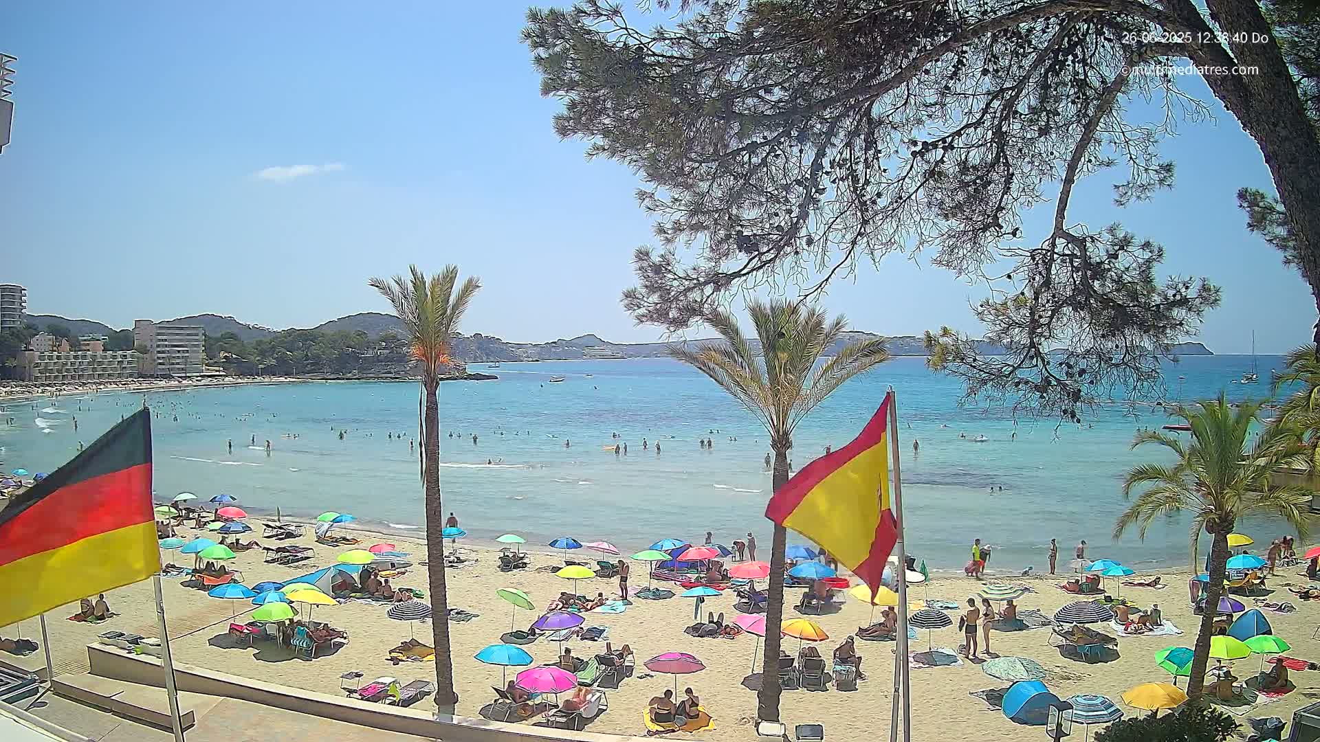 Mallorca, Perguera Palmira Beach Live Cam - Balearic Islands, Spain