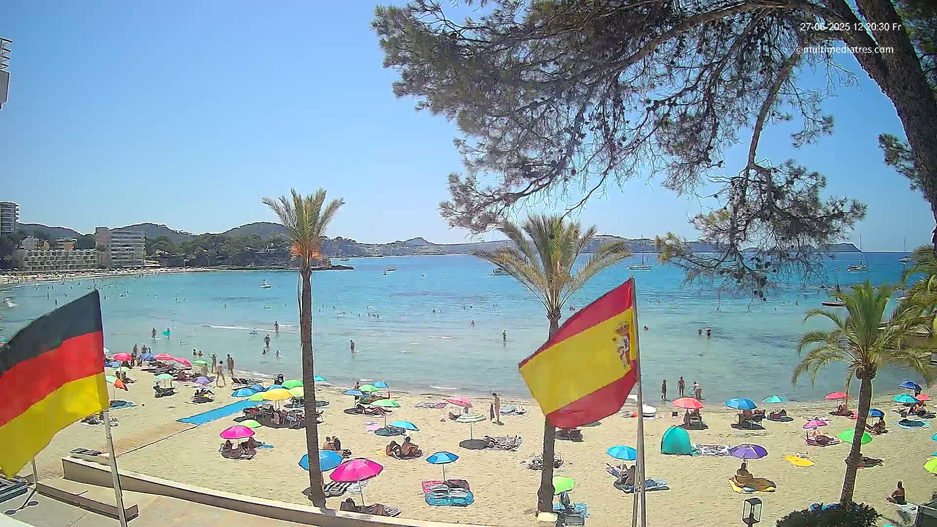 Mallorca, Perguera Palmira Beach Live Cam - Balearic Islands, Spain