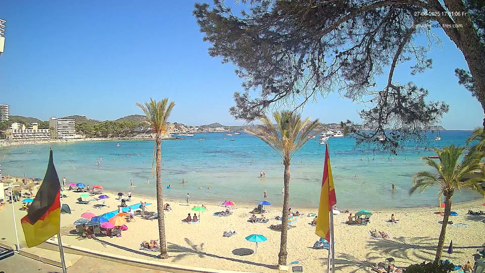 Mallorca, Perguera Palmira Beach Live Cam - Balearic Islands, Spain