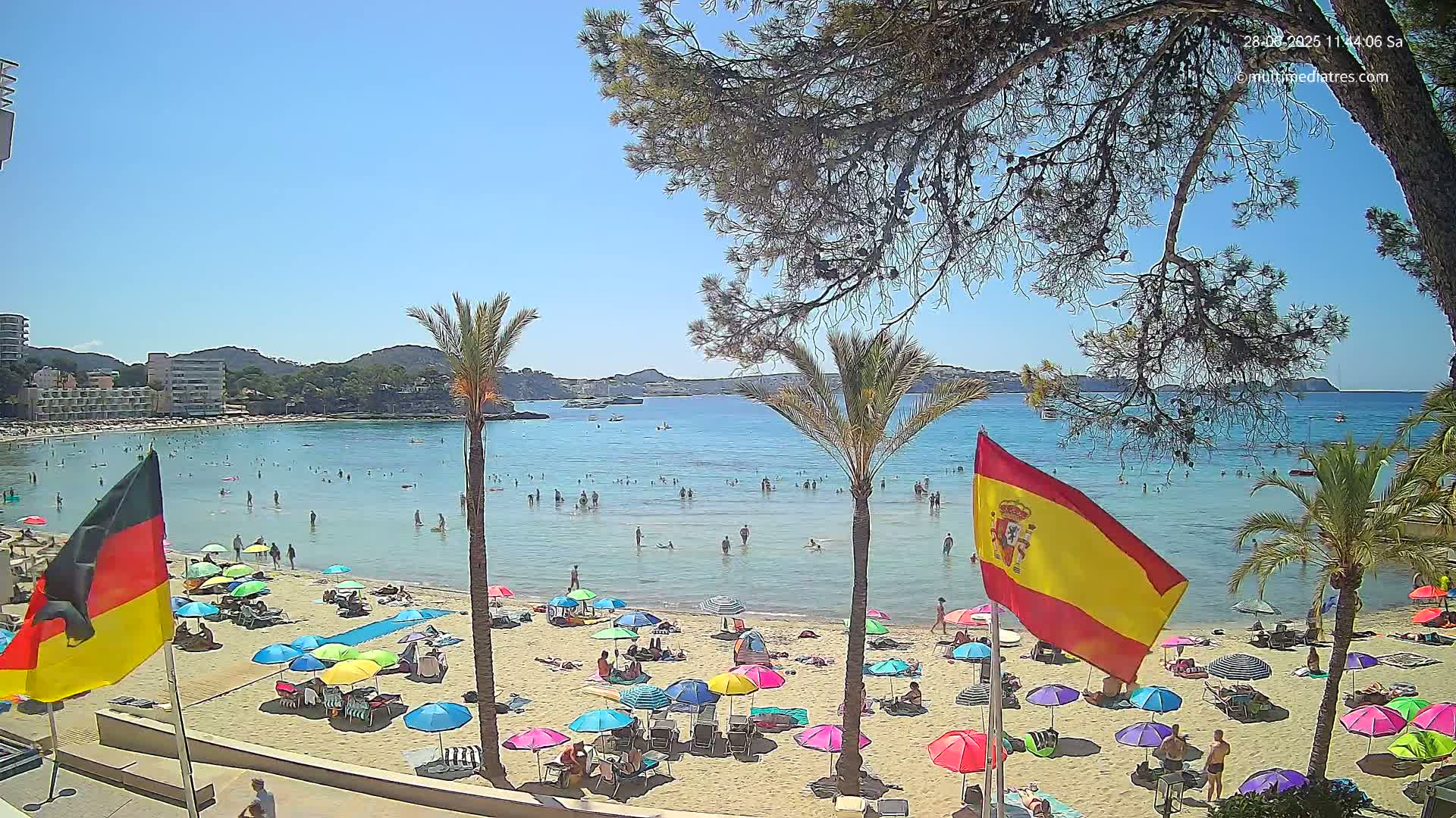 Mallorca, Perguera Palmira Beach Live Cam - Balearic Islands, Spain