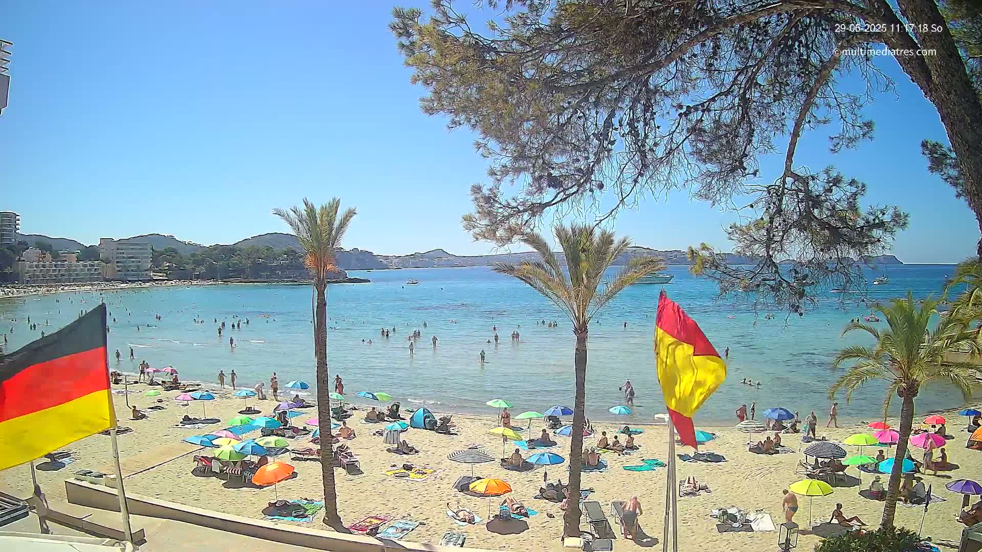 Mallorca, Perguera Palmira Beach Live Cam - Balearic Islands, Spain