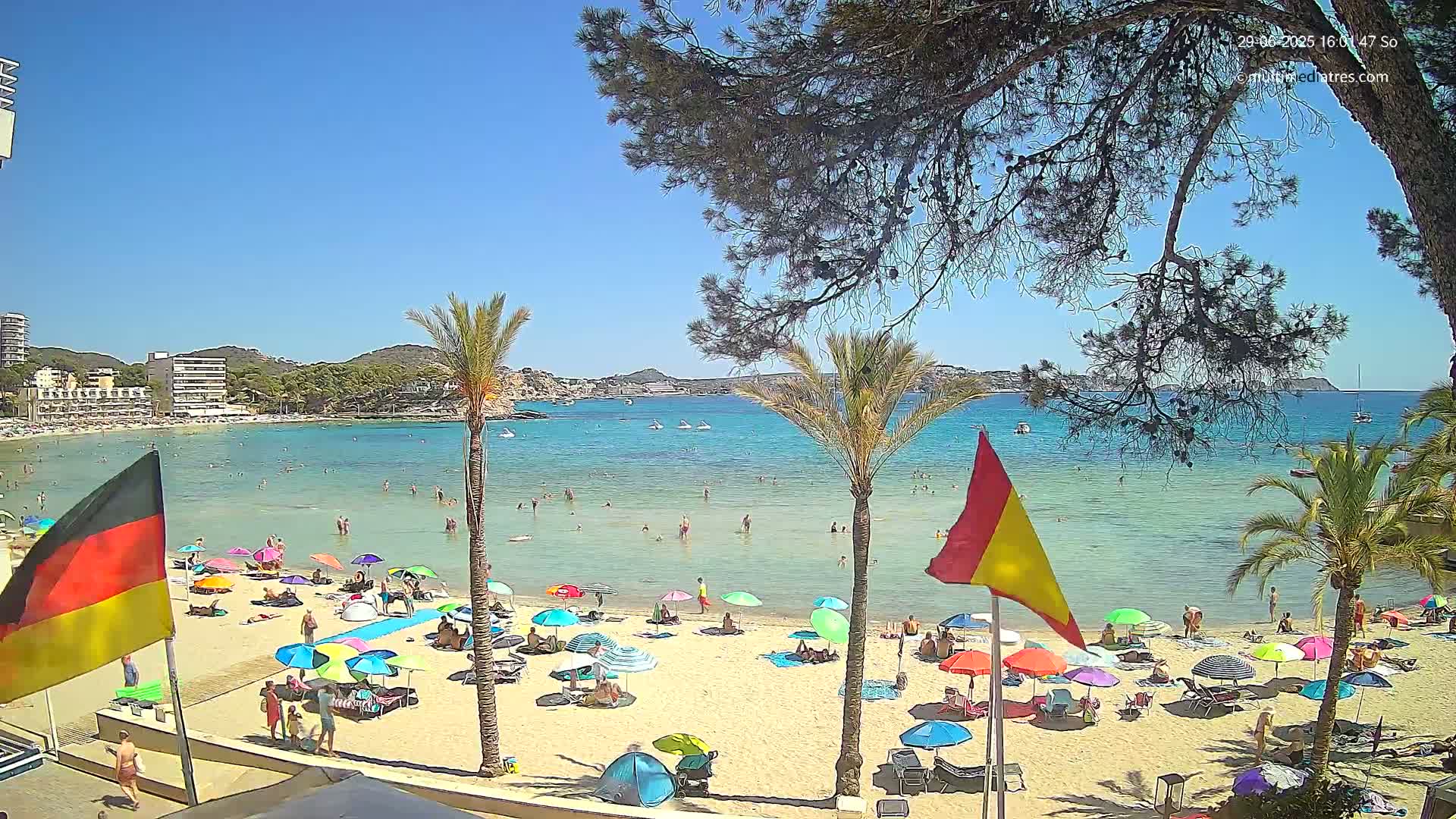 Mallorca, Perguera Palmira Beach Live Cam - Balearic Islands, Spain