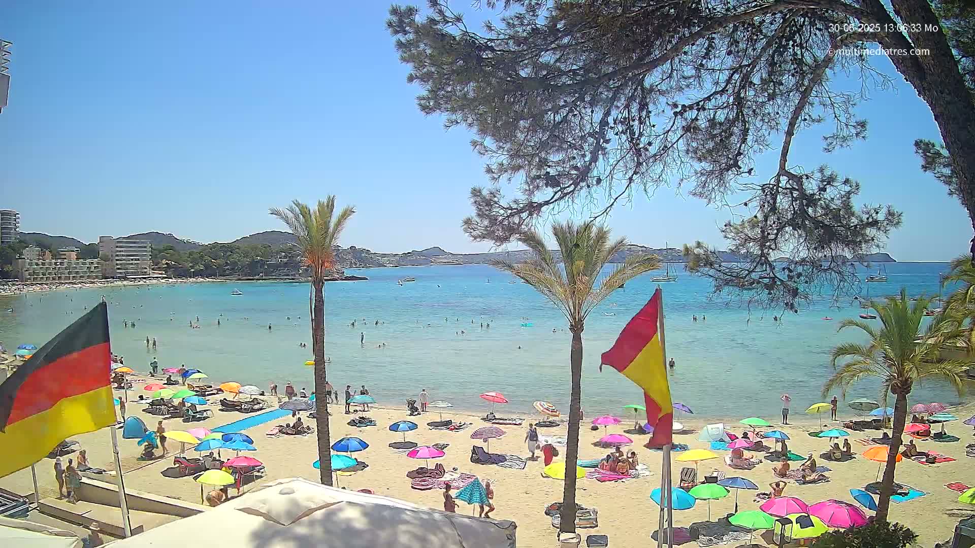 Mallorca, Perguera Palmira Beach Live Cam - Balearic Islands, Spain