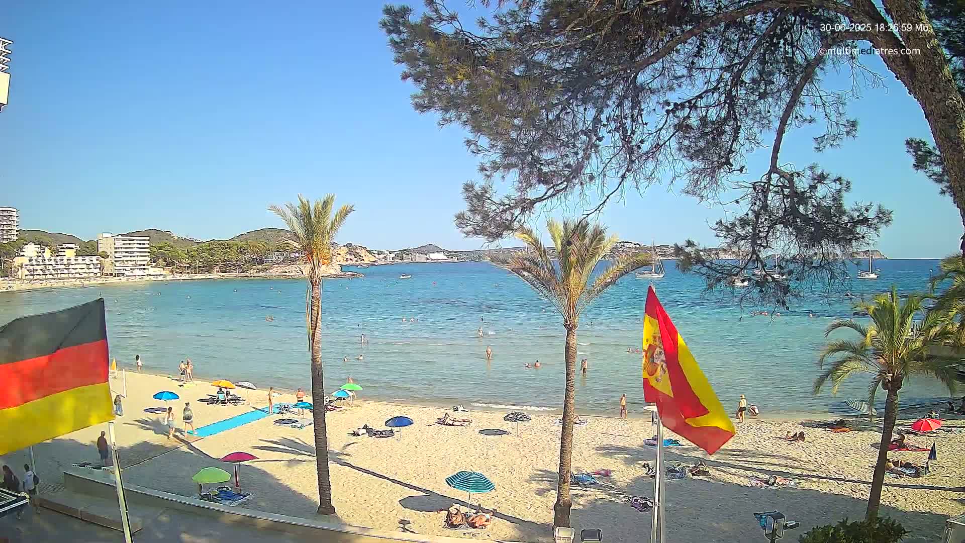 Mallorca, Perguera Palmira Beach Live Cam - Balearic Islands, Spain
