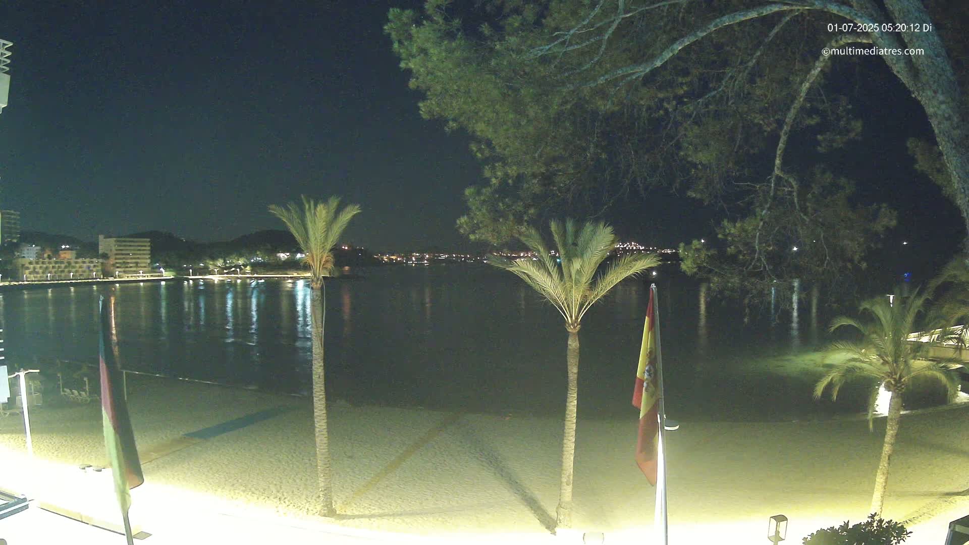 Mallorca, Perguera Palmira Beach Live Cam - Balearic Islands, Spain