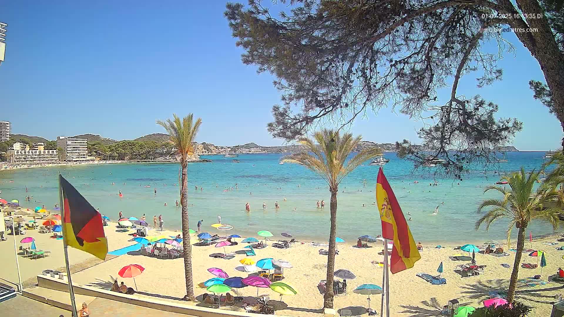 Mallorca, Perguera Palmira Beach Live Cam - Balearic Islands, Spain