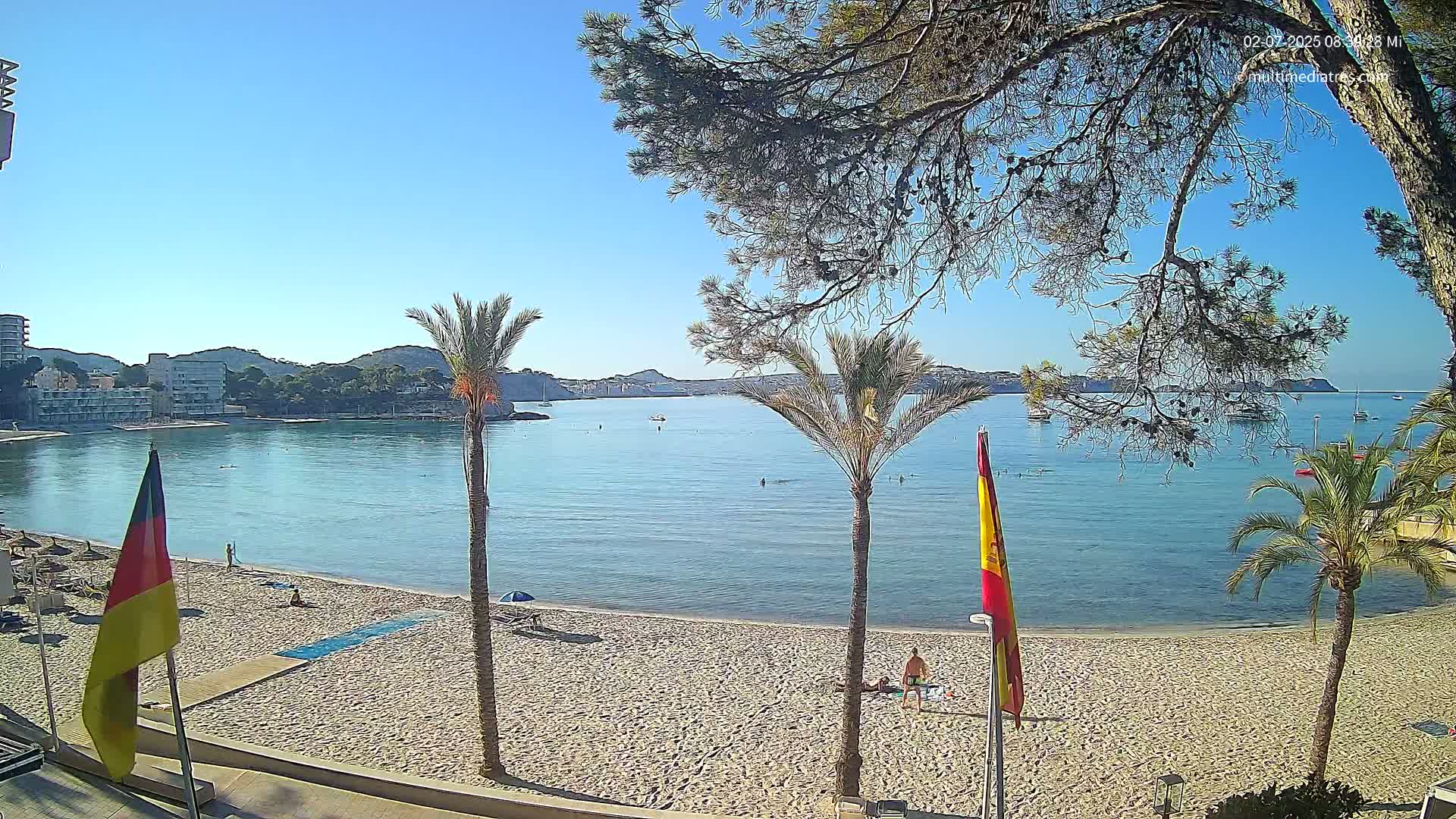 Mallorca, Perguera Palmira Beach Live Cam - Balearic Islands, Spain