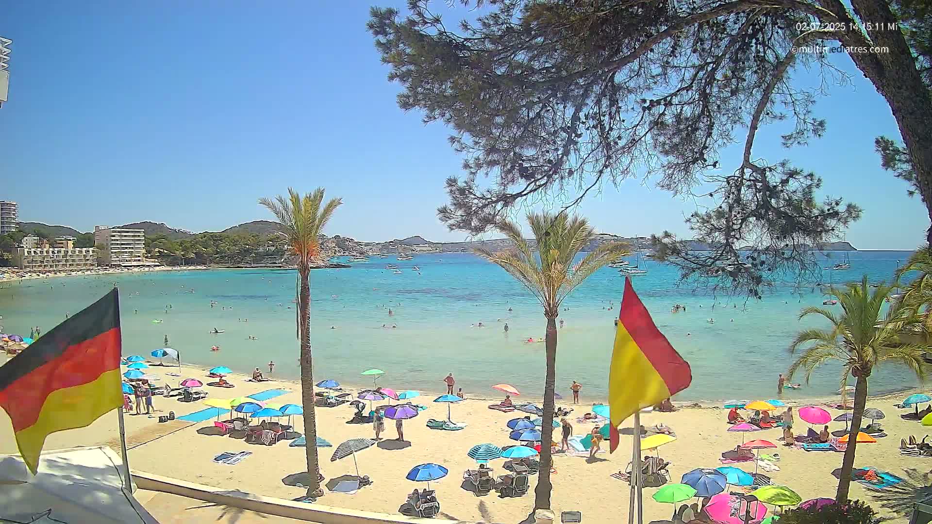 Mallorca, Perguera Palmira Beach Live Cam - Balearic Islands, Spain