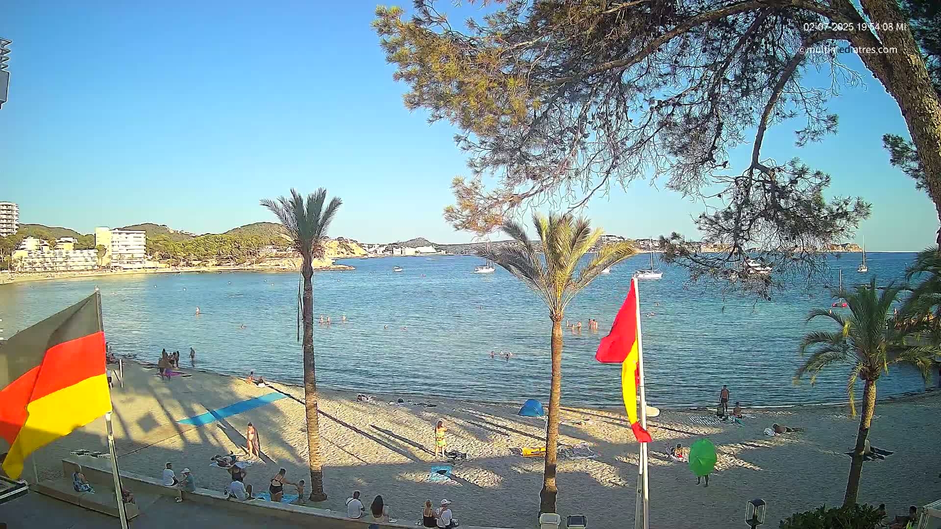 Mallorca, Perguera Palmira Beach Live Cam - Balearic Islands, Spain
