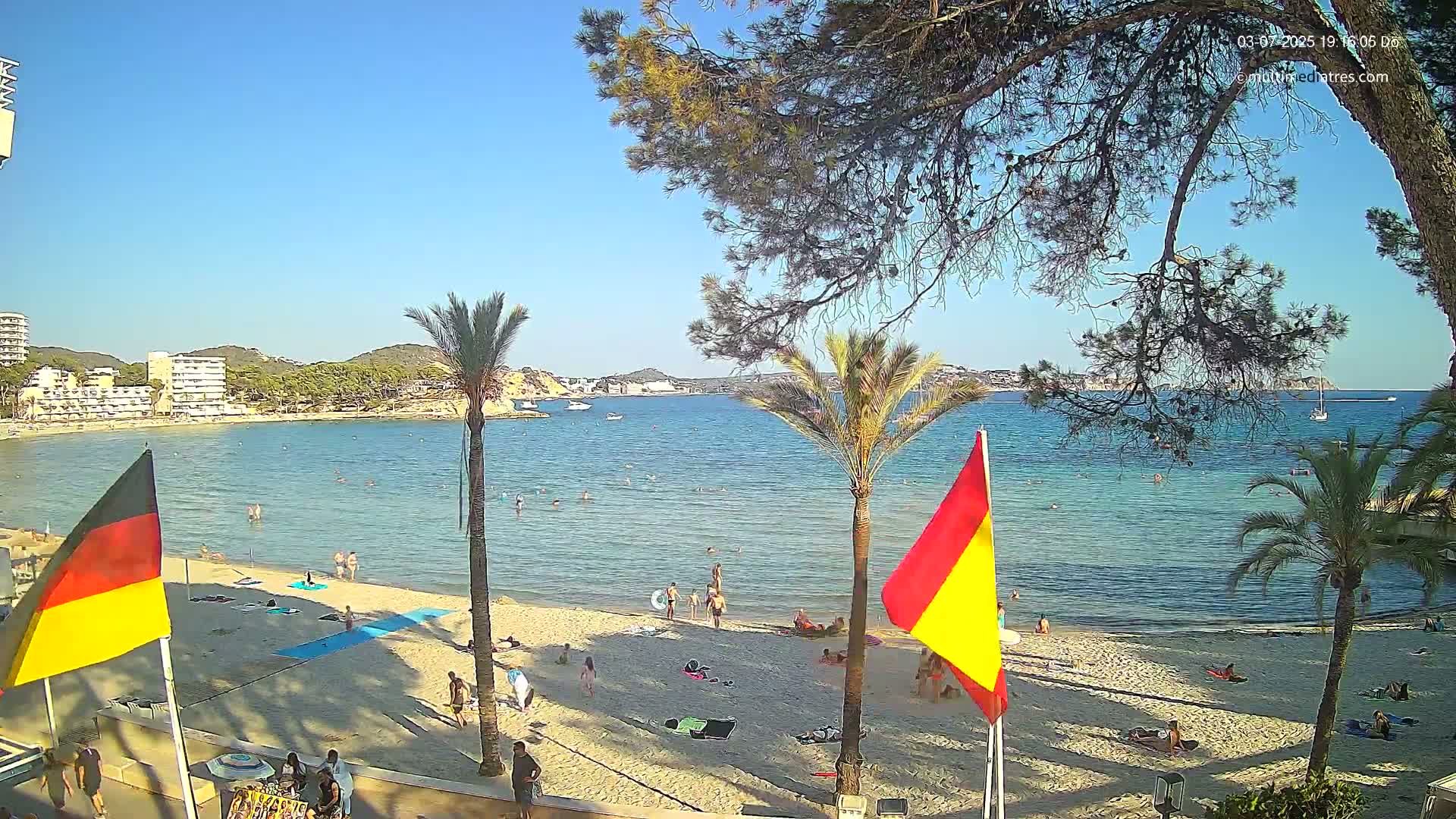 Mallorca, Perguera Palmira Beach Live Cam - Balearic Islands, Spain