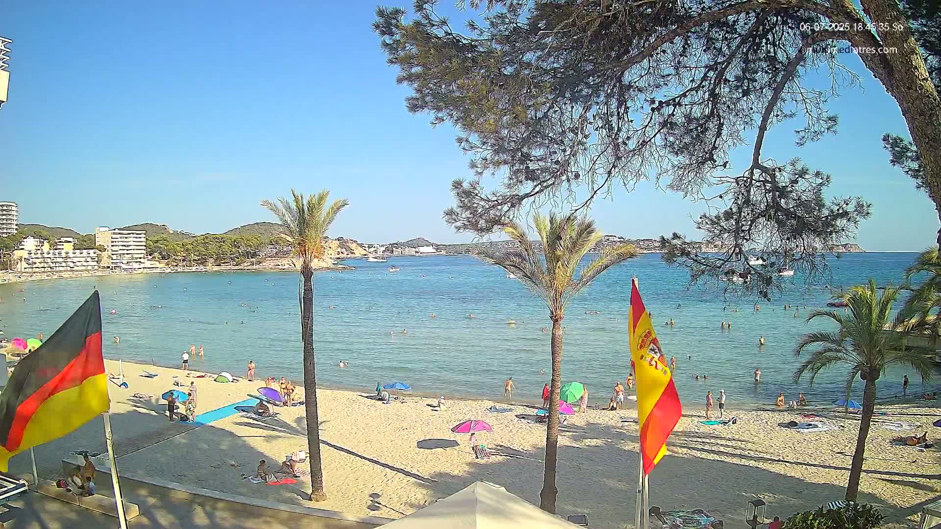Mallorca, Perguera Palmira Beach Live Cam - Balearic Islands, Spain
