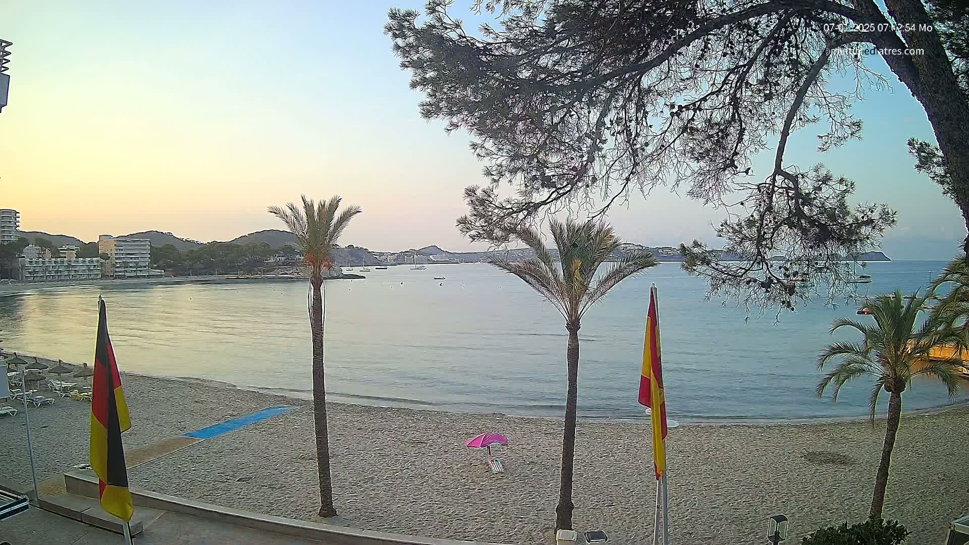 Mallorca, Perguera Palmira Beach Live Cam - Balearic Islands, Spain