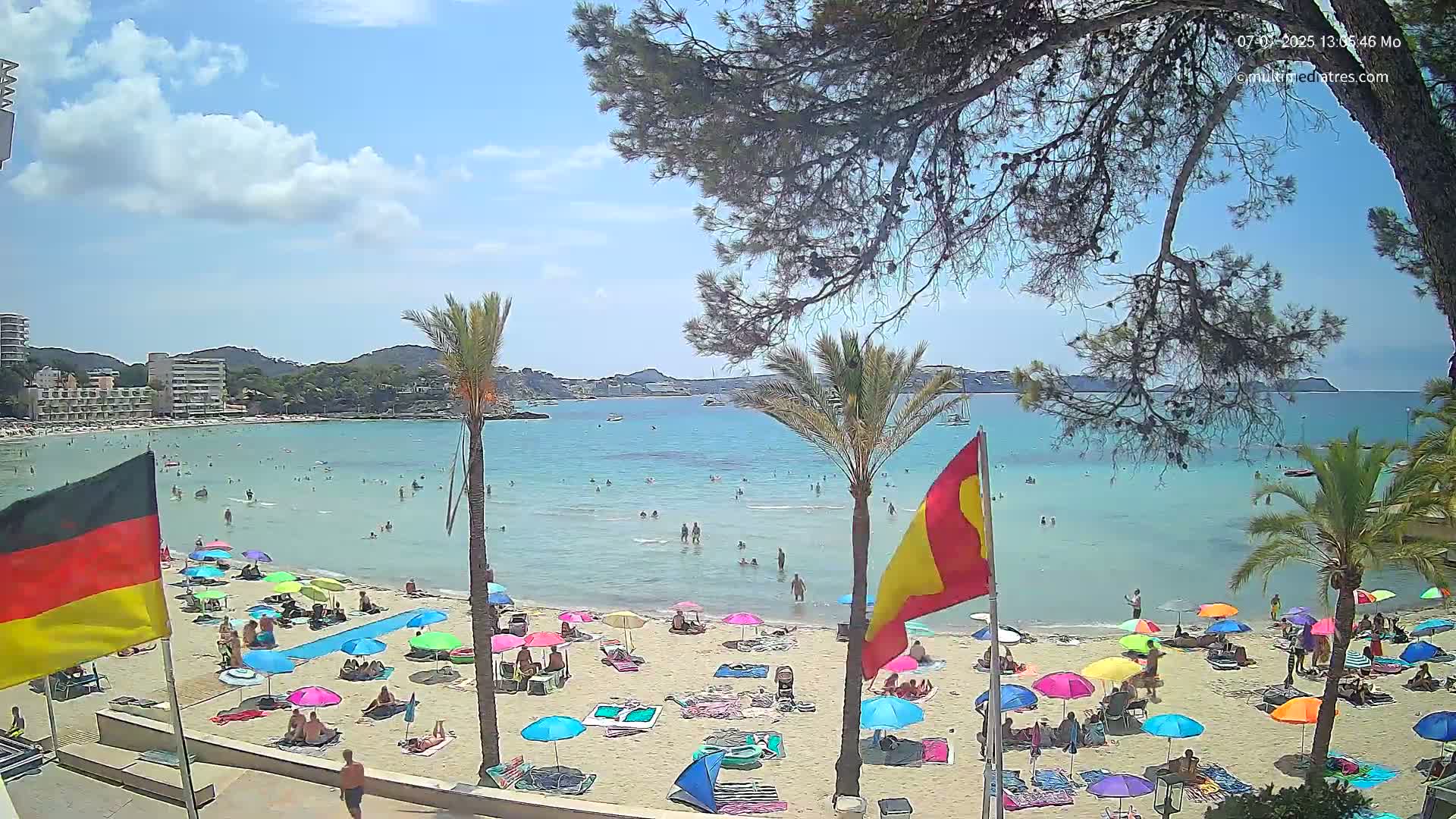 Mallorca, Perguera Palmira Beach Live Cam - Balearic Islands, Spain