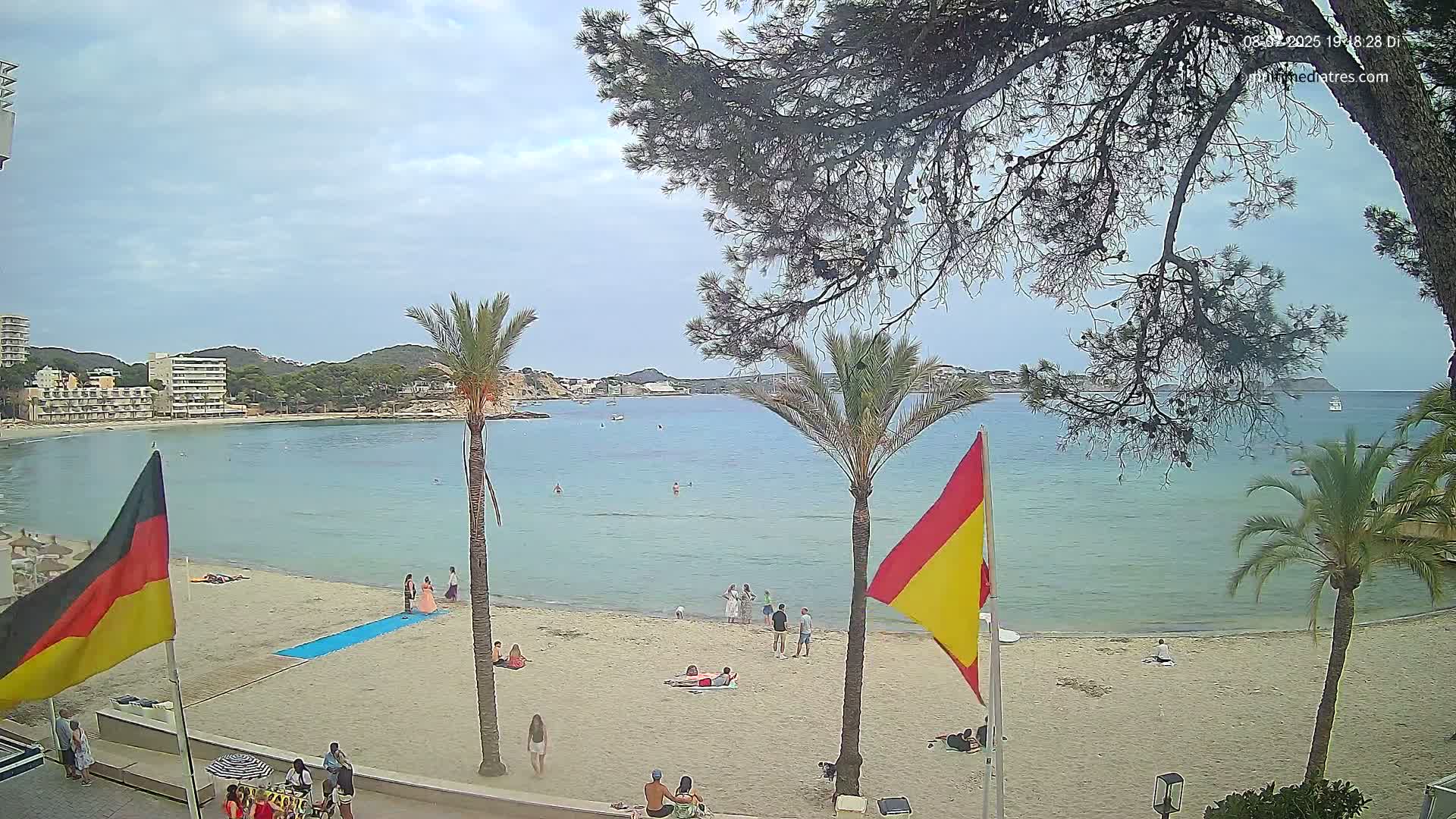 Mallorca, Perguera Palmira Beach Live Cam - Balearic Islands, Spain