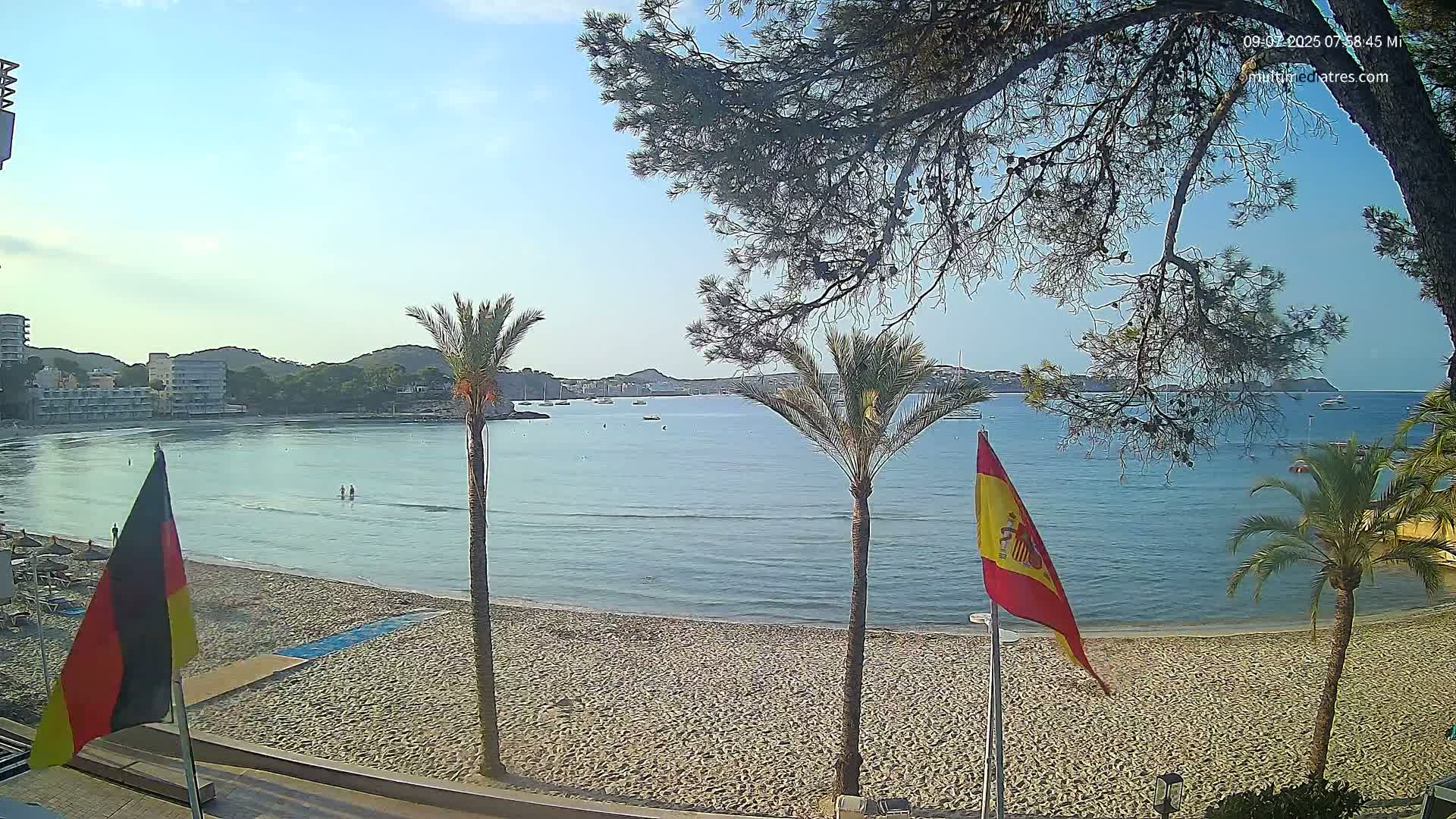 Mallorca, Perguera Palmira Beach Live Cam - Balearic Islands, Spain