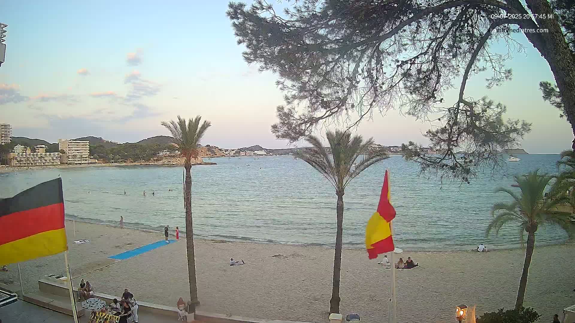 Mallorca, Perguera Palmira Beach Live Cam - Balearic Islands, Spain