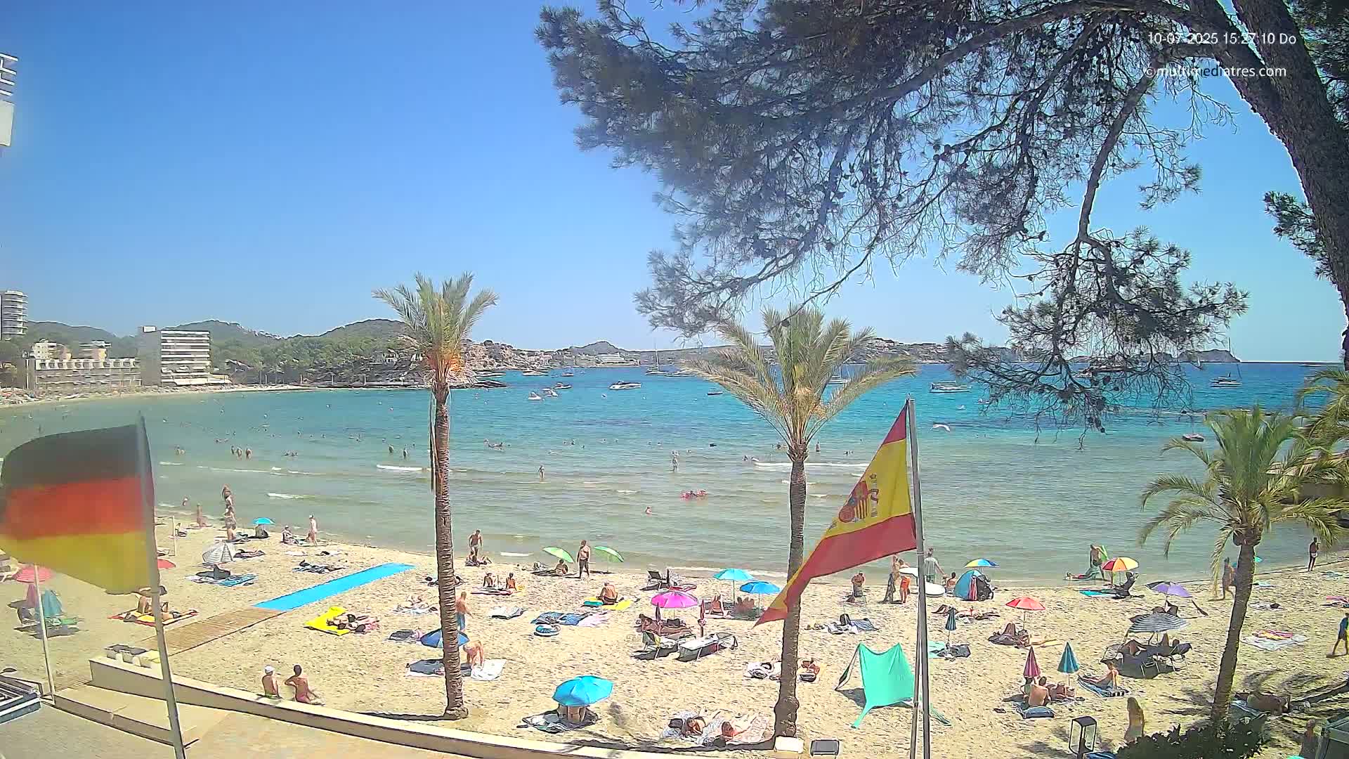 Mallorca, Perguera Palmira Beach Live Cam - Balearic Islands, Spain