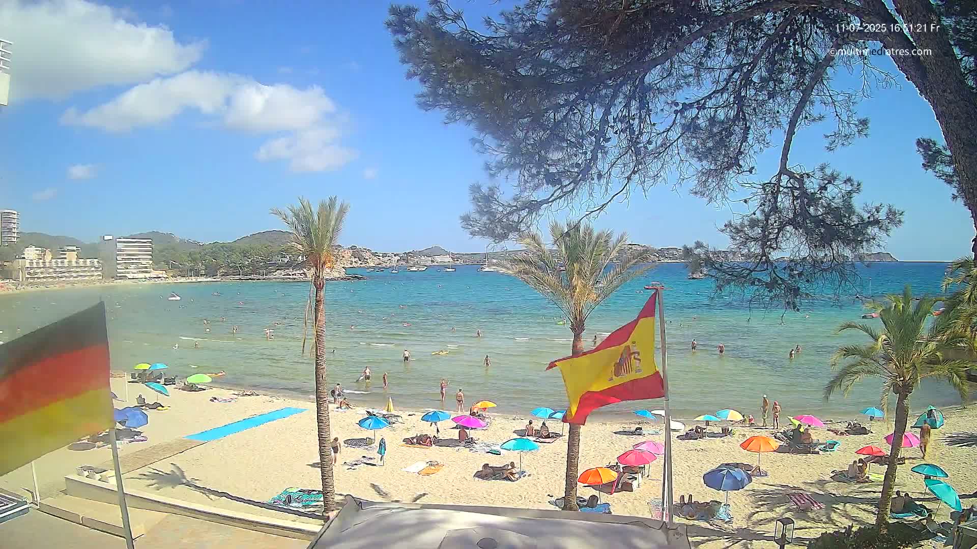 Mallorca, Perguera Palmira Beach Live Cam - Balearic Islands, Spain