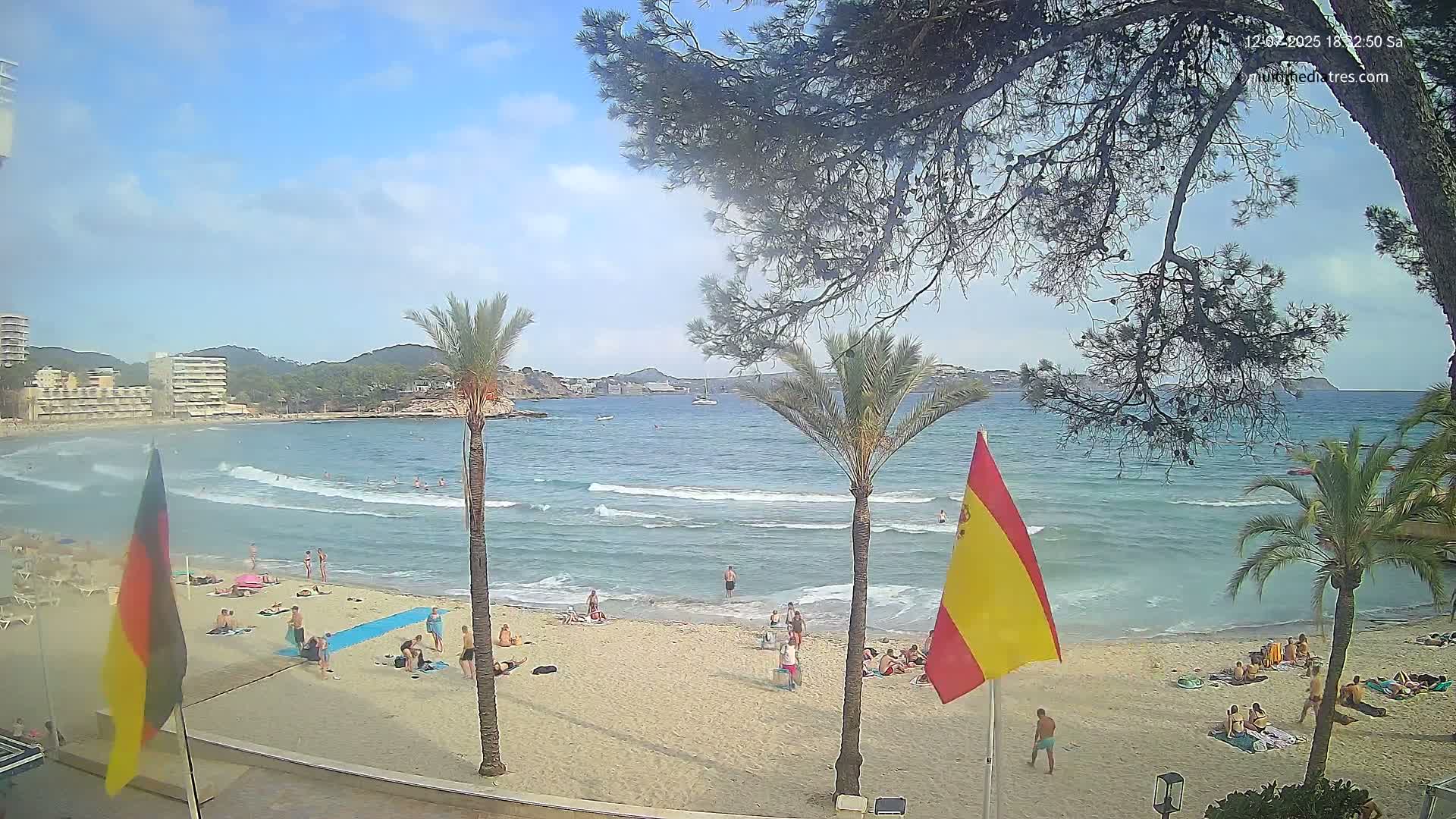 Mallorca, Perguera Palmira Beach Live Cam - Balearic Islands, Spain