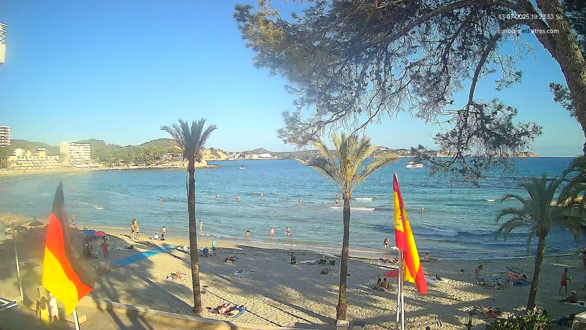 Mallorca, Perguera Palmira Beach Live Cam - Balearic Islands, Spain