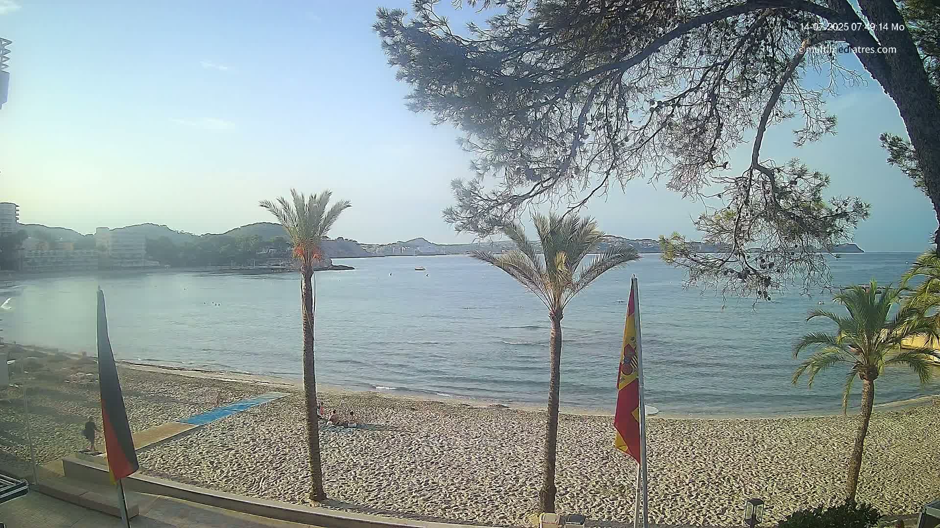 Mallorca, Perguera Palmira Beach Live Cam - Balearic Islands, Spain
