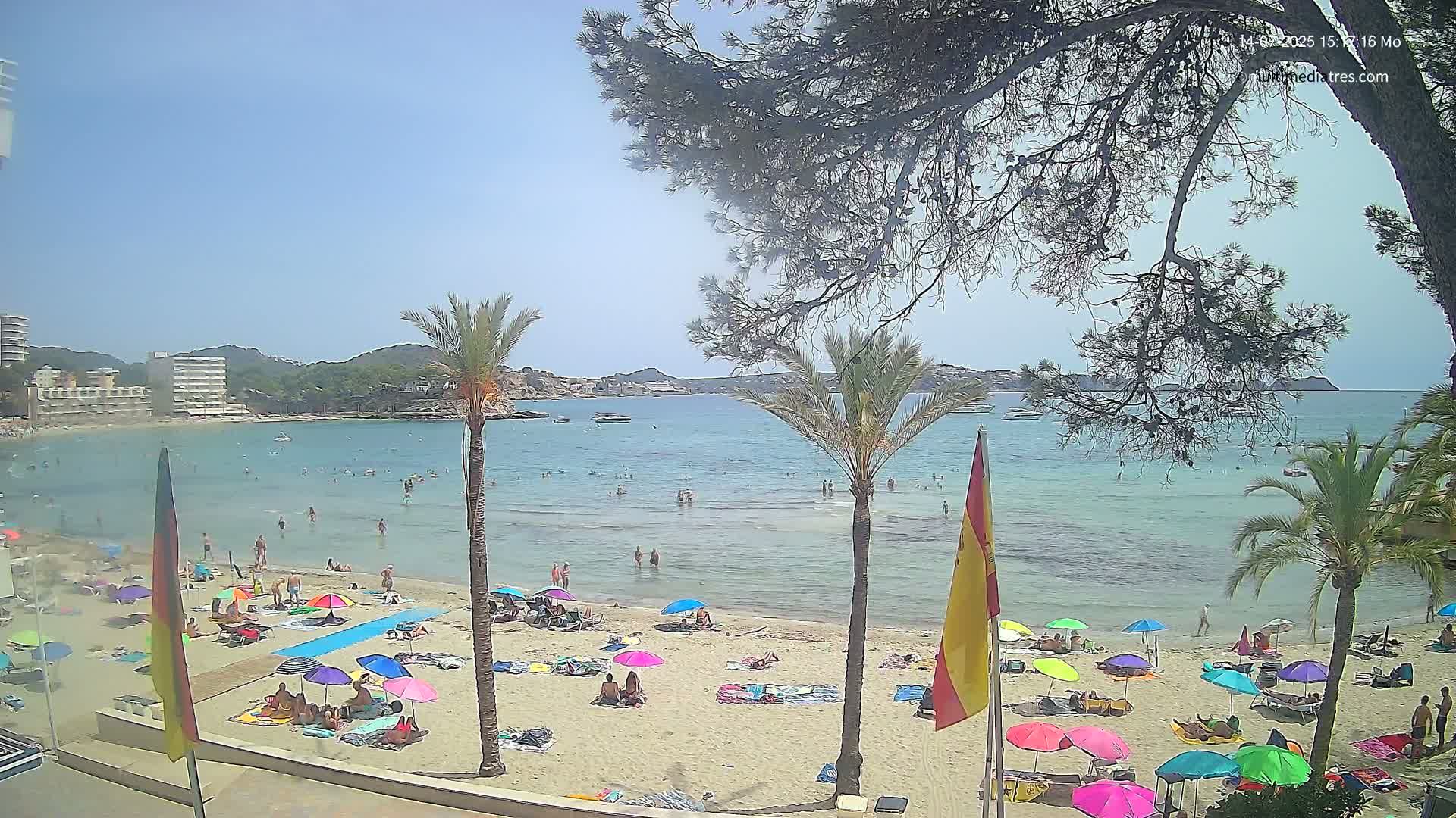 Mallorca, Perguera Palmira Beach Live Cam - Balearic Islands, Spain