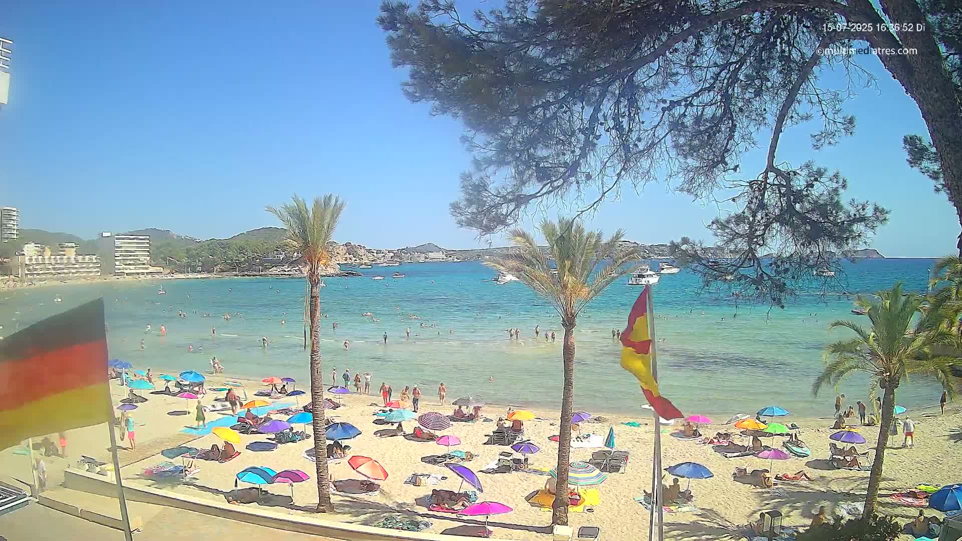 Mallorca, Perguera Palmira Beach Live Cam - Balearic Islands, Spain
