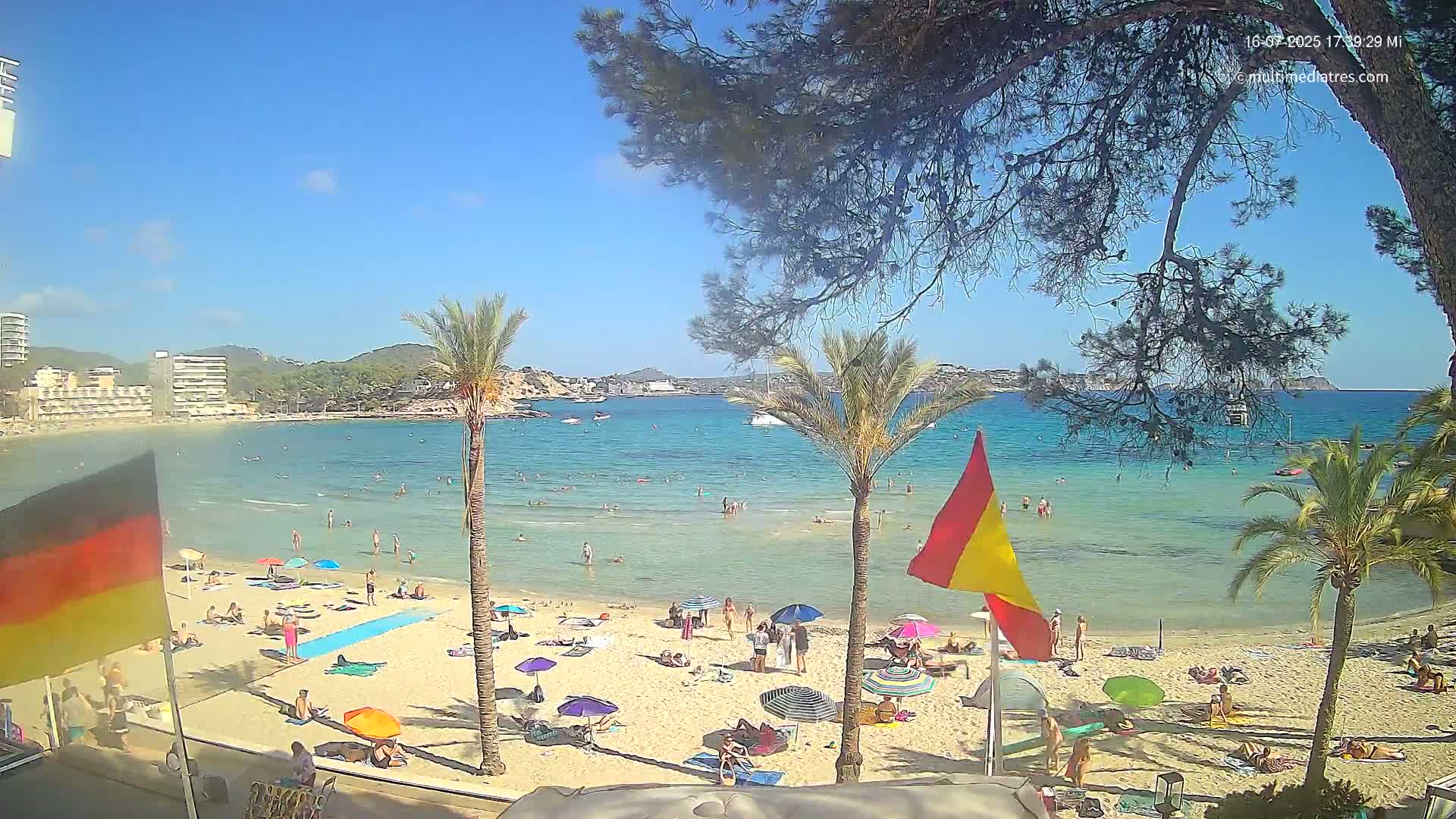Mallorca, Perguera Palmira Beach Live Cam - Balearic Islands, Spain