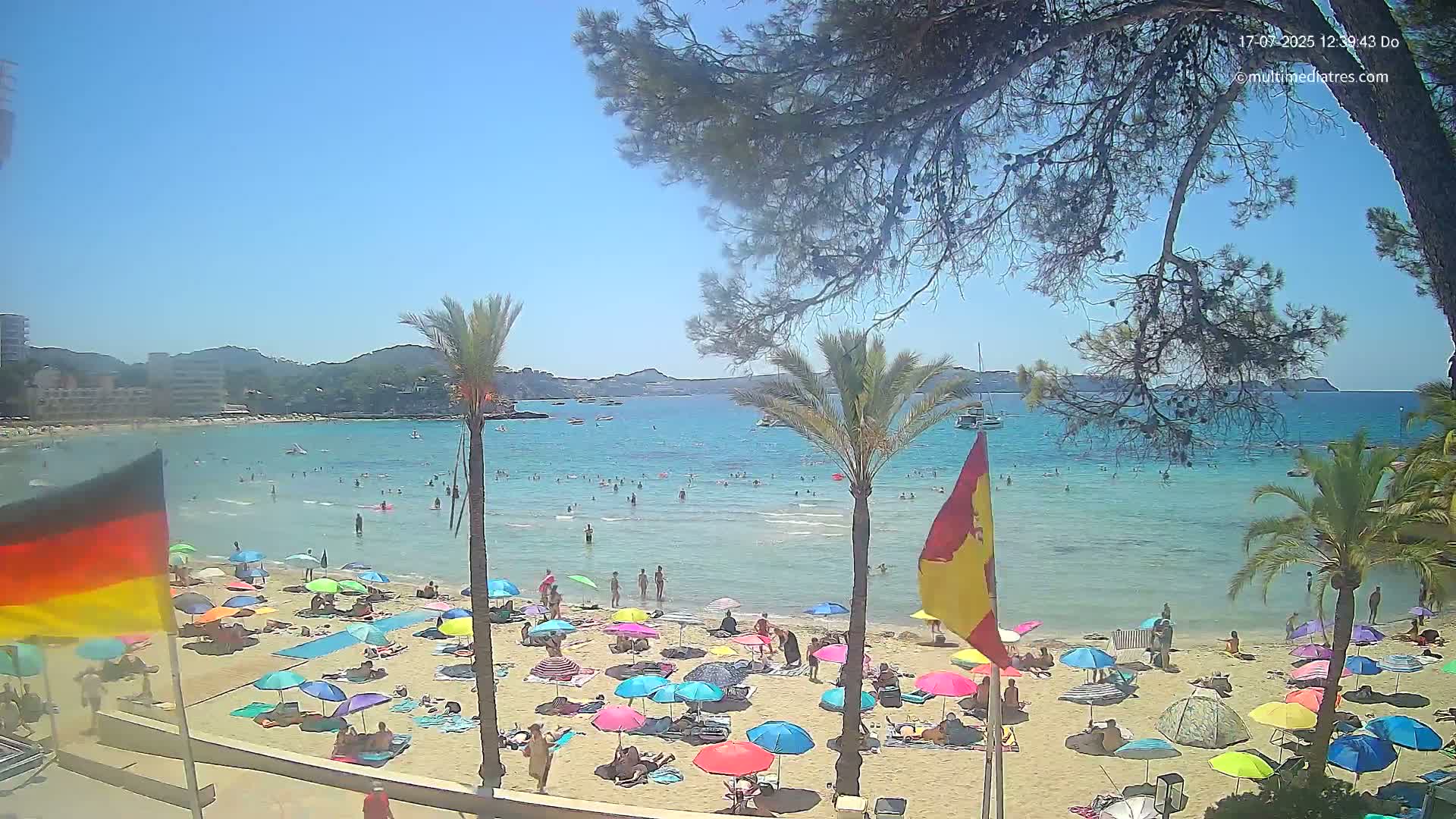 Mallorca, Perguera Palmira Beach Live Cam - Balearic Islands, Spain