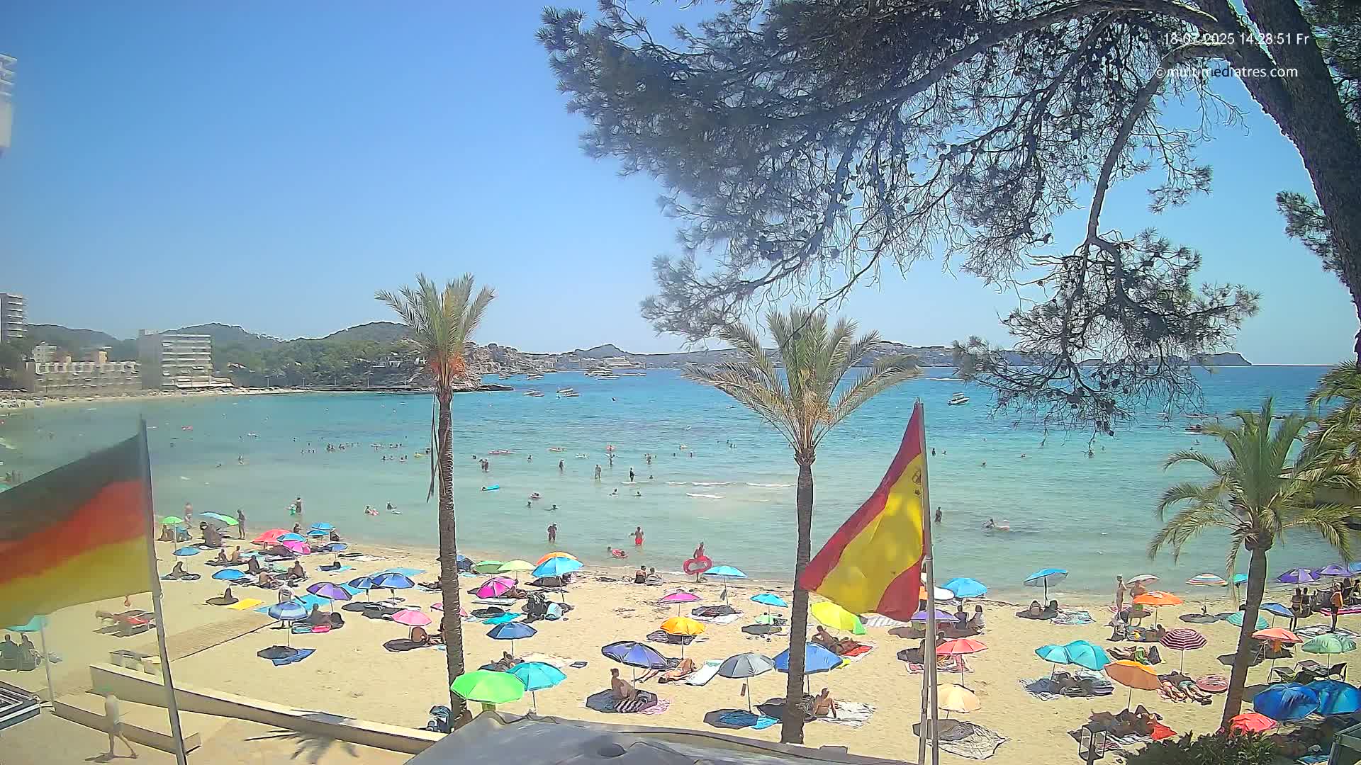 Mallorca, Perguera Palmira Beach Live Cam - Balearic Islands, Spain