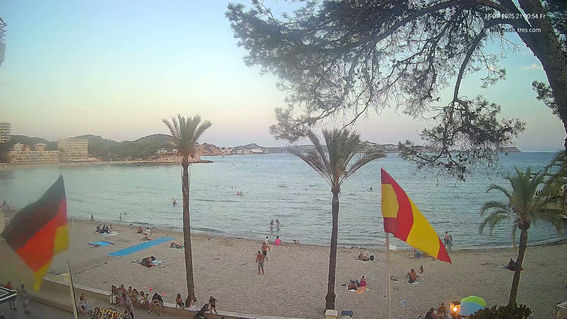 Mallorca, Perguera Palmira Beach Live Cam - Balearic Islands, Spain