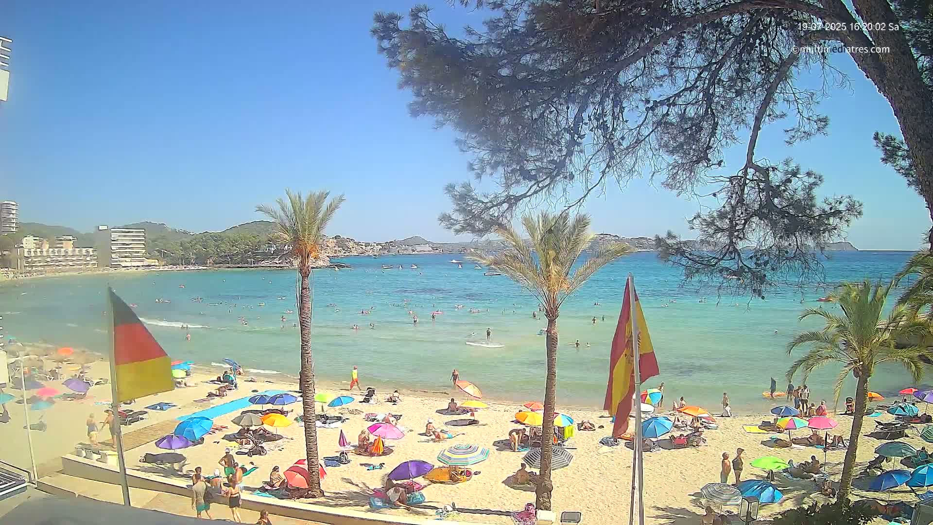 Mallorca, Perguera Palmira Beach Live Cam - Balearic Islands, Spain