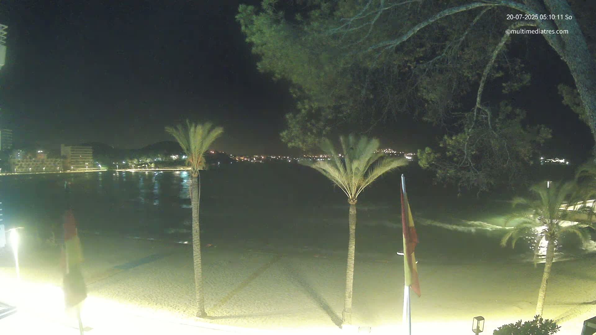 Mallorca, Perguera Palmira Beach Live Cam - Balearic Islands, Spain