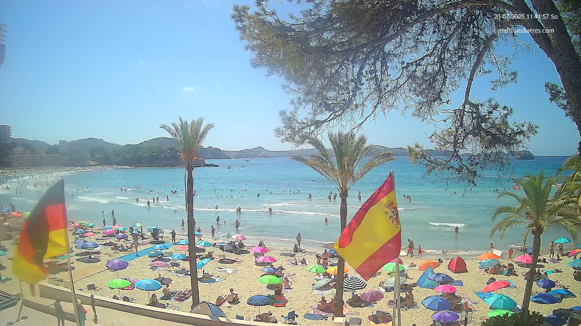 Mallorca, Perguera Palmira Beach Live Cam - Balearic Islands, Spain