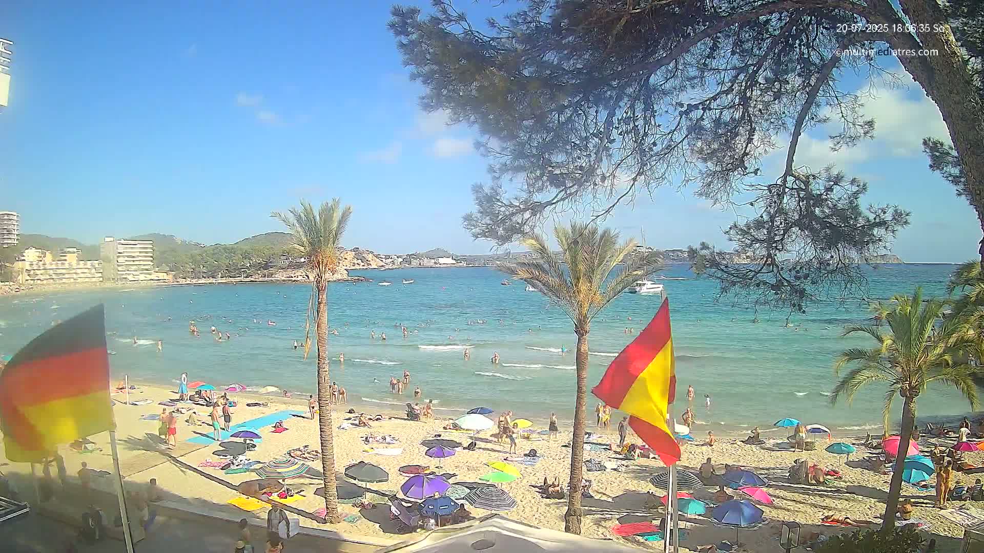 Mallorca, Perguera Palmira Beach Live Cam - Balearic Islands, Spain