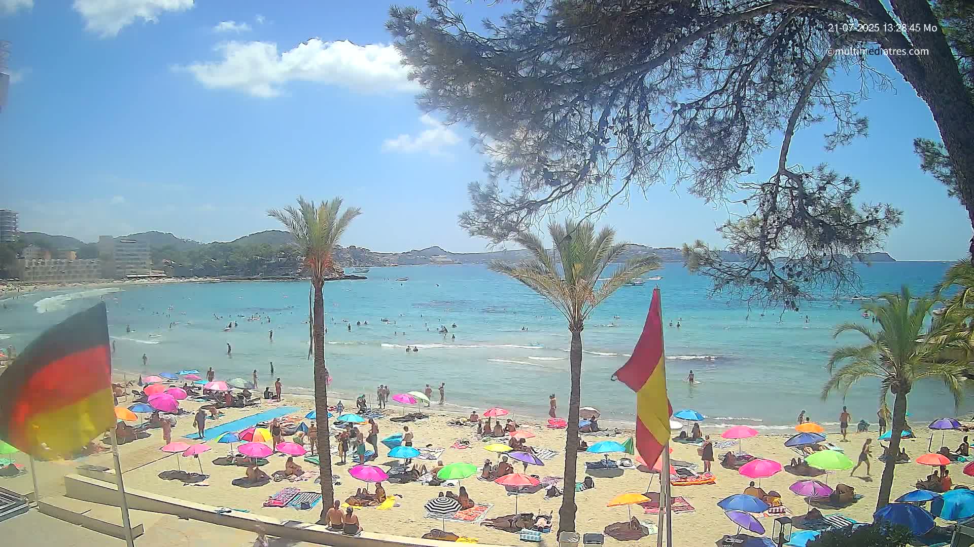 Mallorca, Perguera Palmira Beach Live Cam - Balearic Islands, Spain