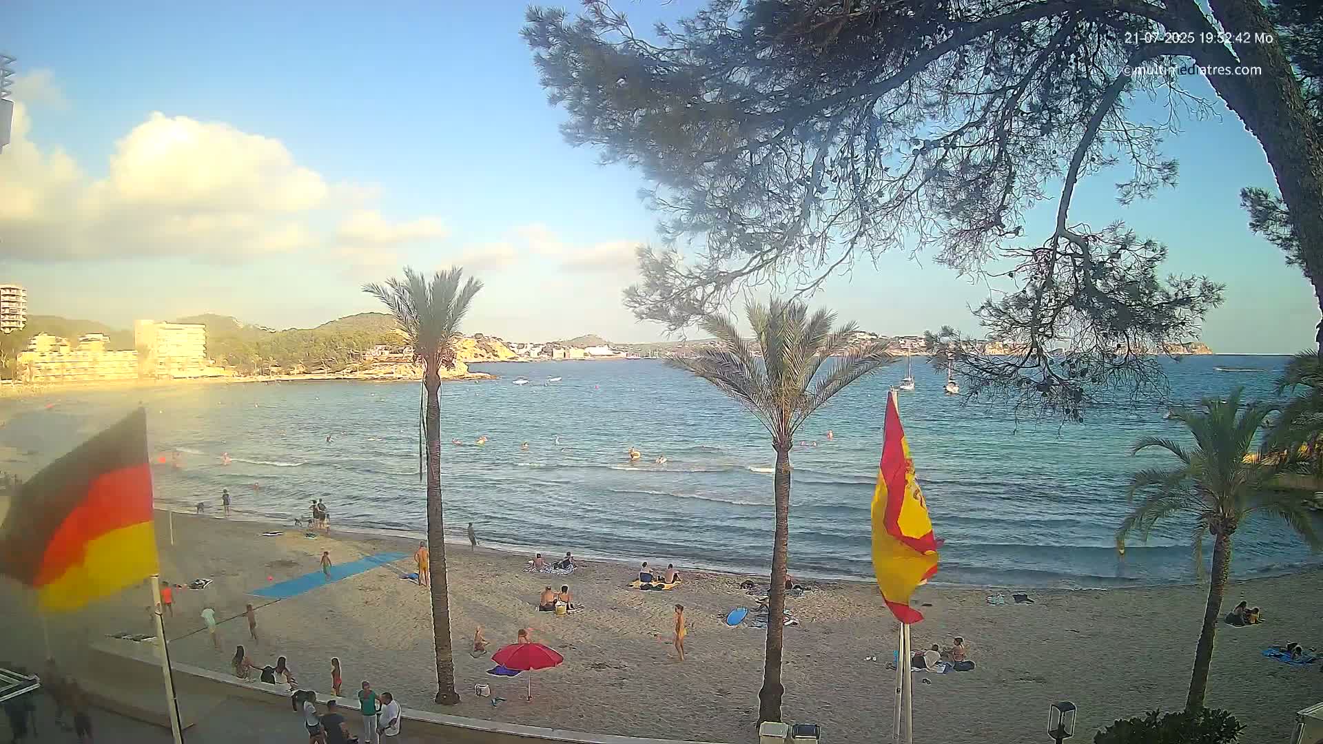 Mallorca, Perguera Palmira Beach Live Cam - Balearic Islands, Spain