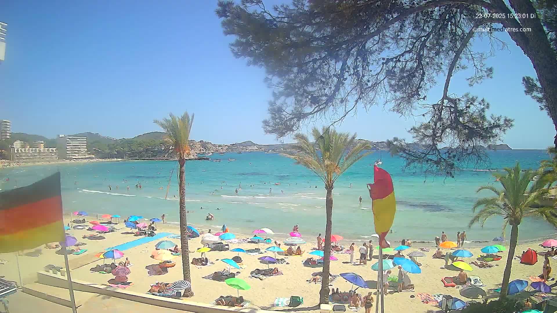 Mallorca, Perguera Palmira Beach Live Cam - Balearic Islands, Spain