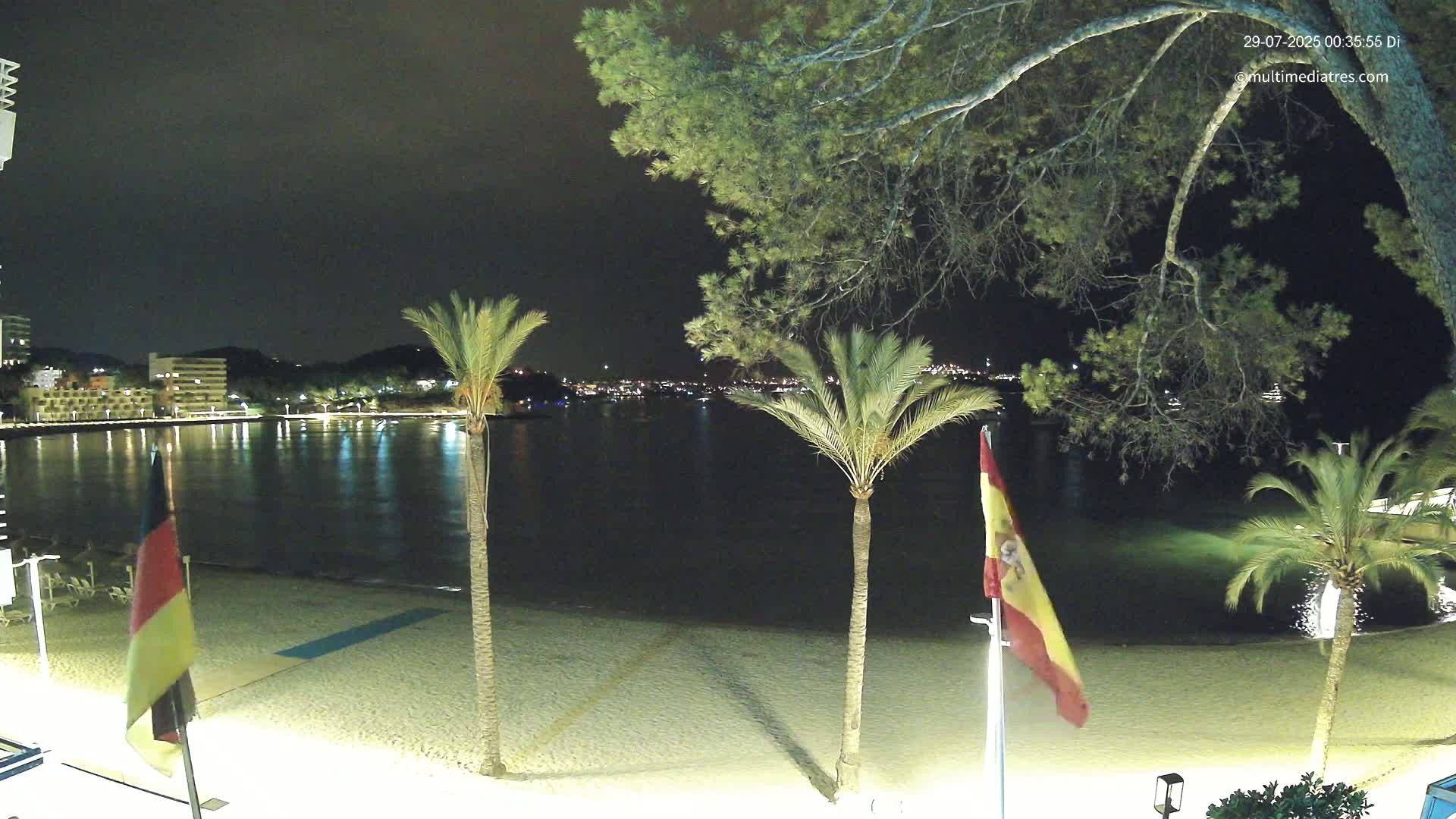 Mallorca, Perguera Palmira Beach Live Cam - Balearic Islands, Spain