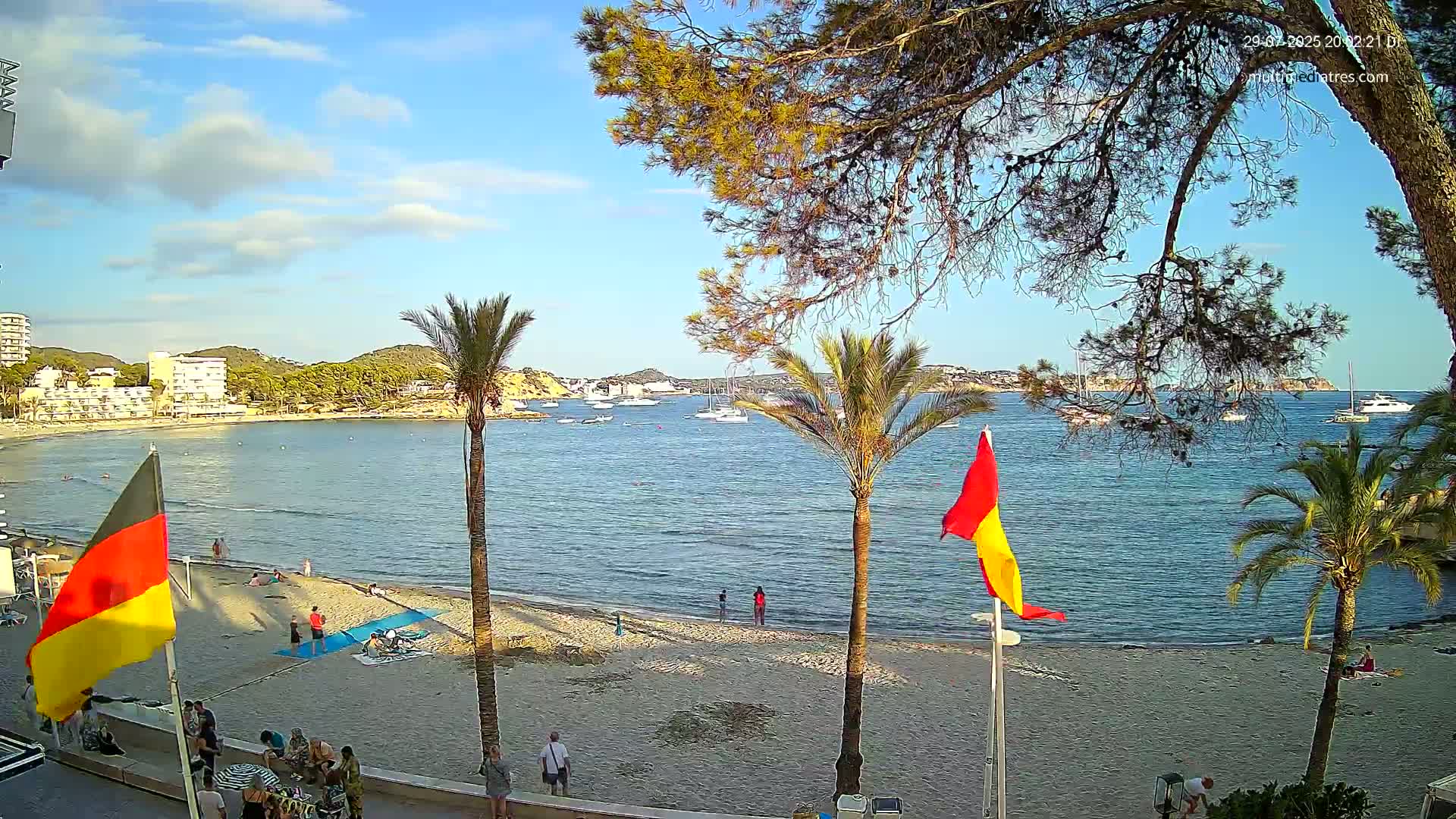 Mallorca, Perguera Palmira Beach Live Cam - Balearic Islands, Spain