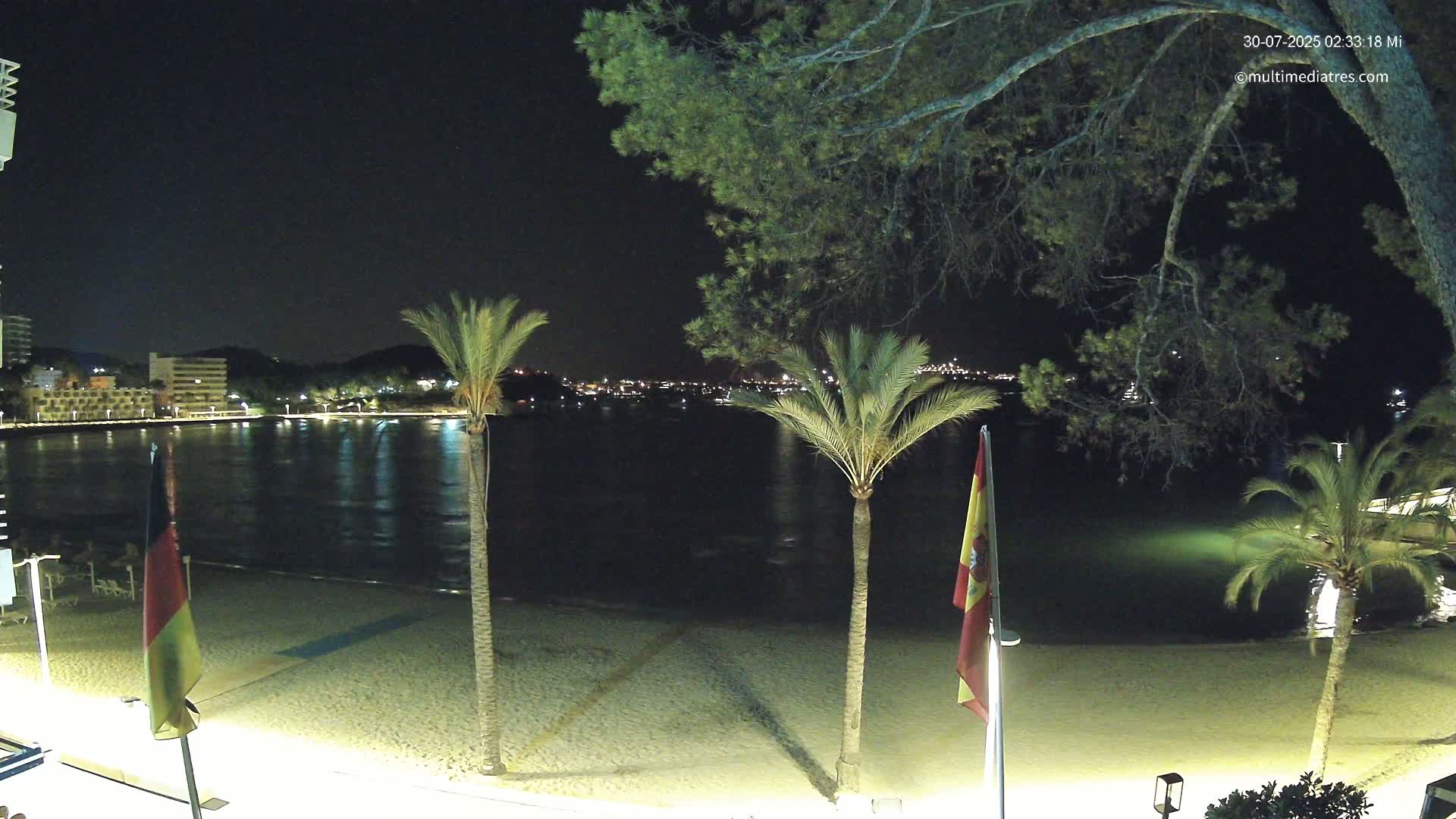 Mallorca, Perguera Palmira Beach Live Cam - Balearic Islands, Spain