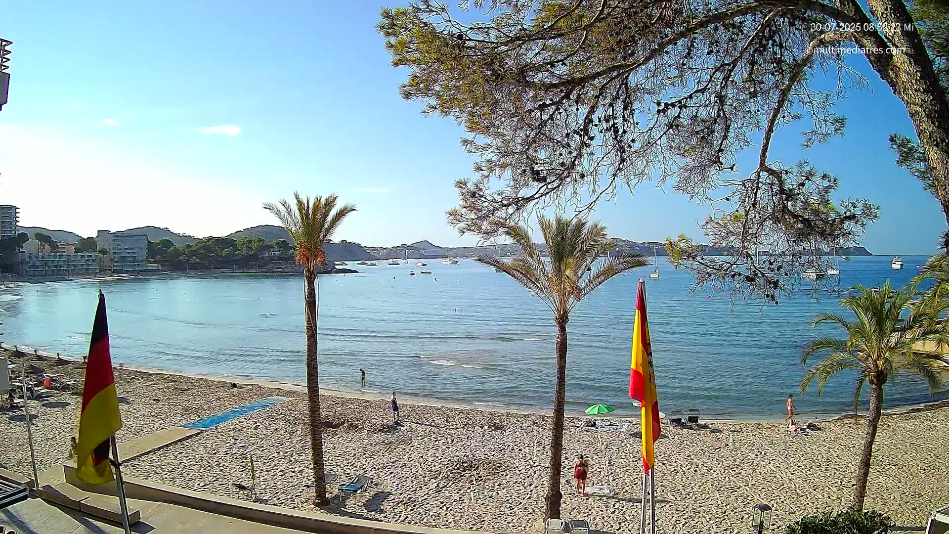 Mallorca, Perguera Palmira Beach Live Cam - Balearic Islands, Spain