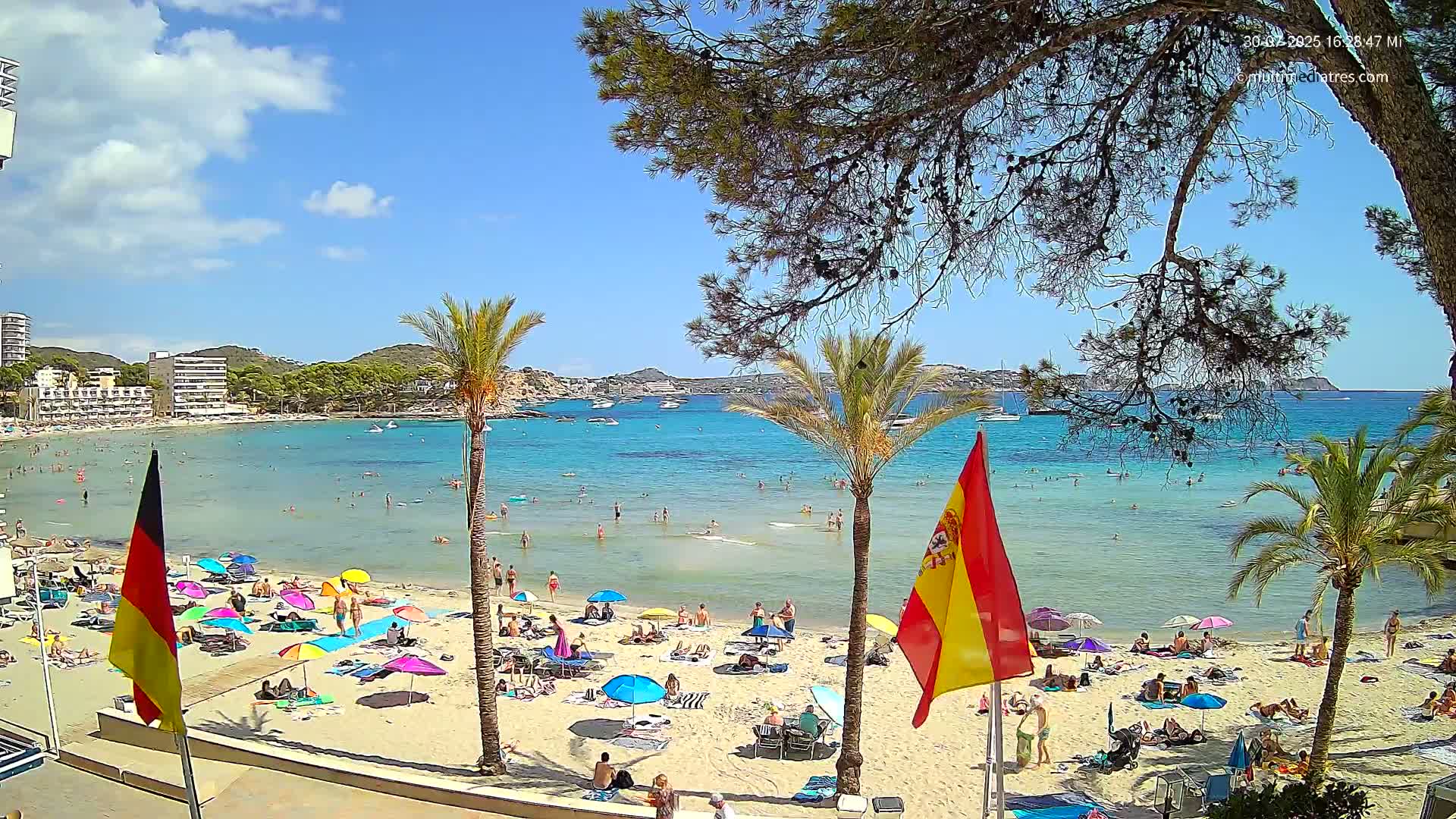 Mallorca, Perguera Palmira Beach Live Cam - Balearic Islands, Spain